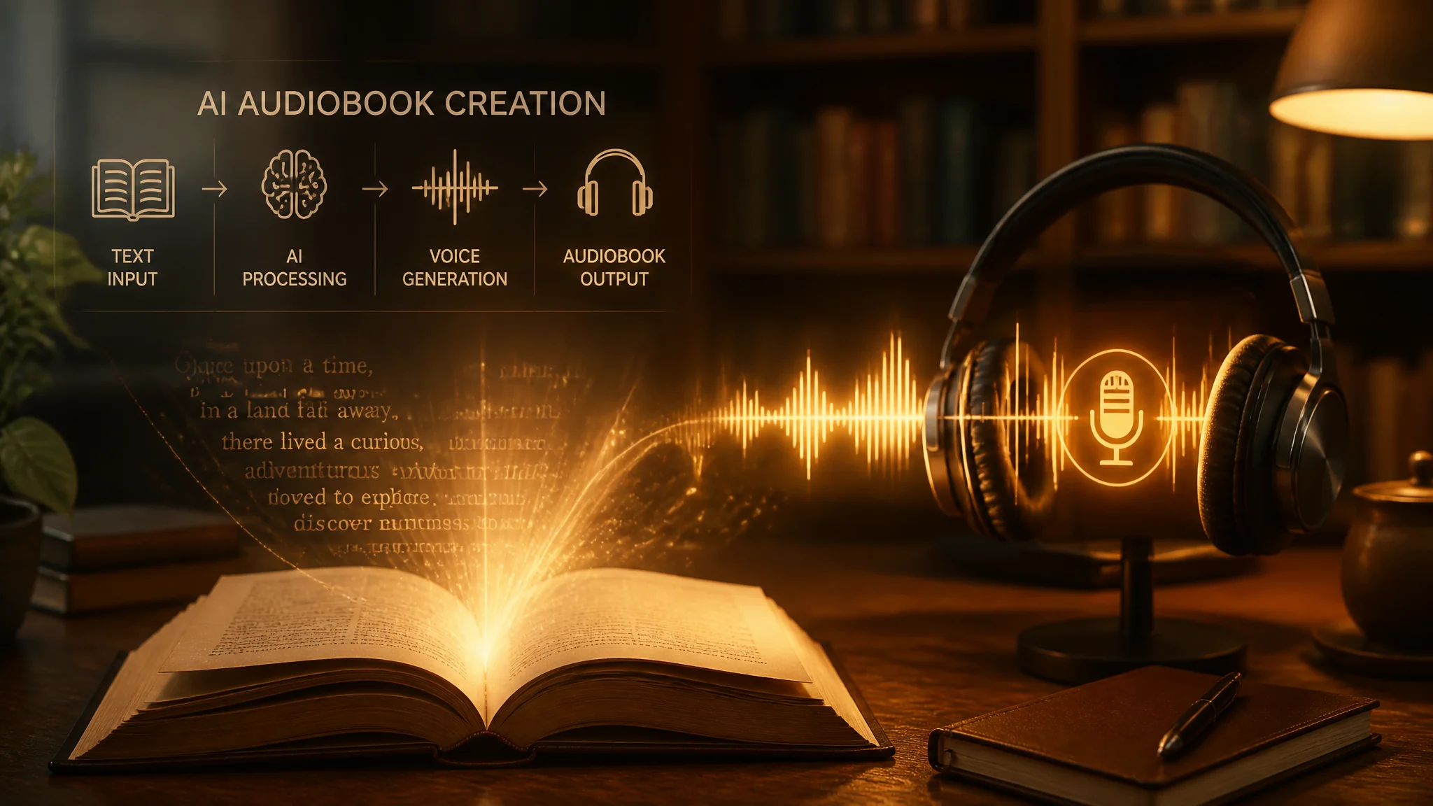 AI音声でオーディオブックを作る方法2026：1冊3時間で audible 品質