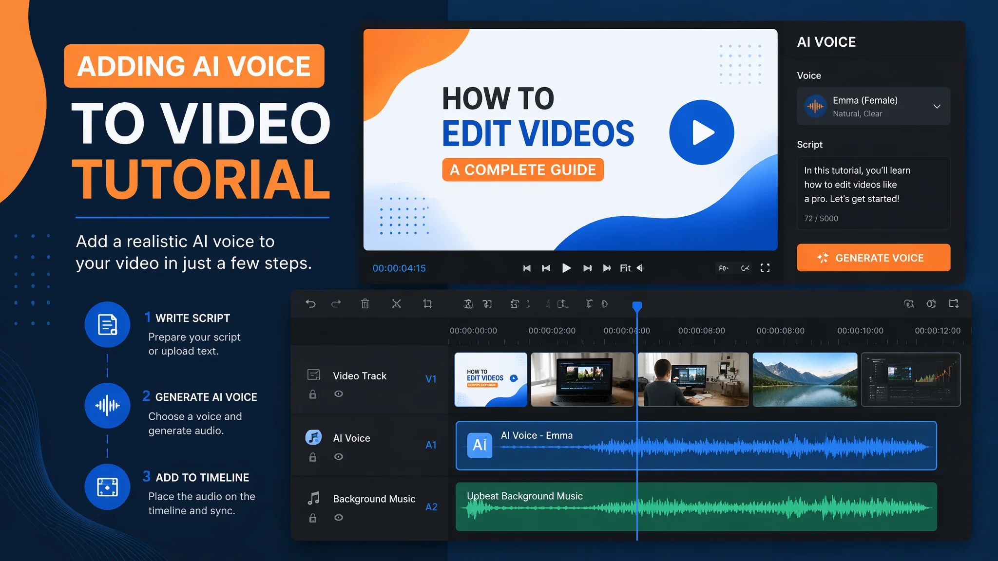 AI音声を動画に入れる方法2026：ナレーション合成の完全手順