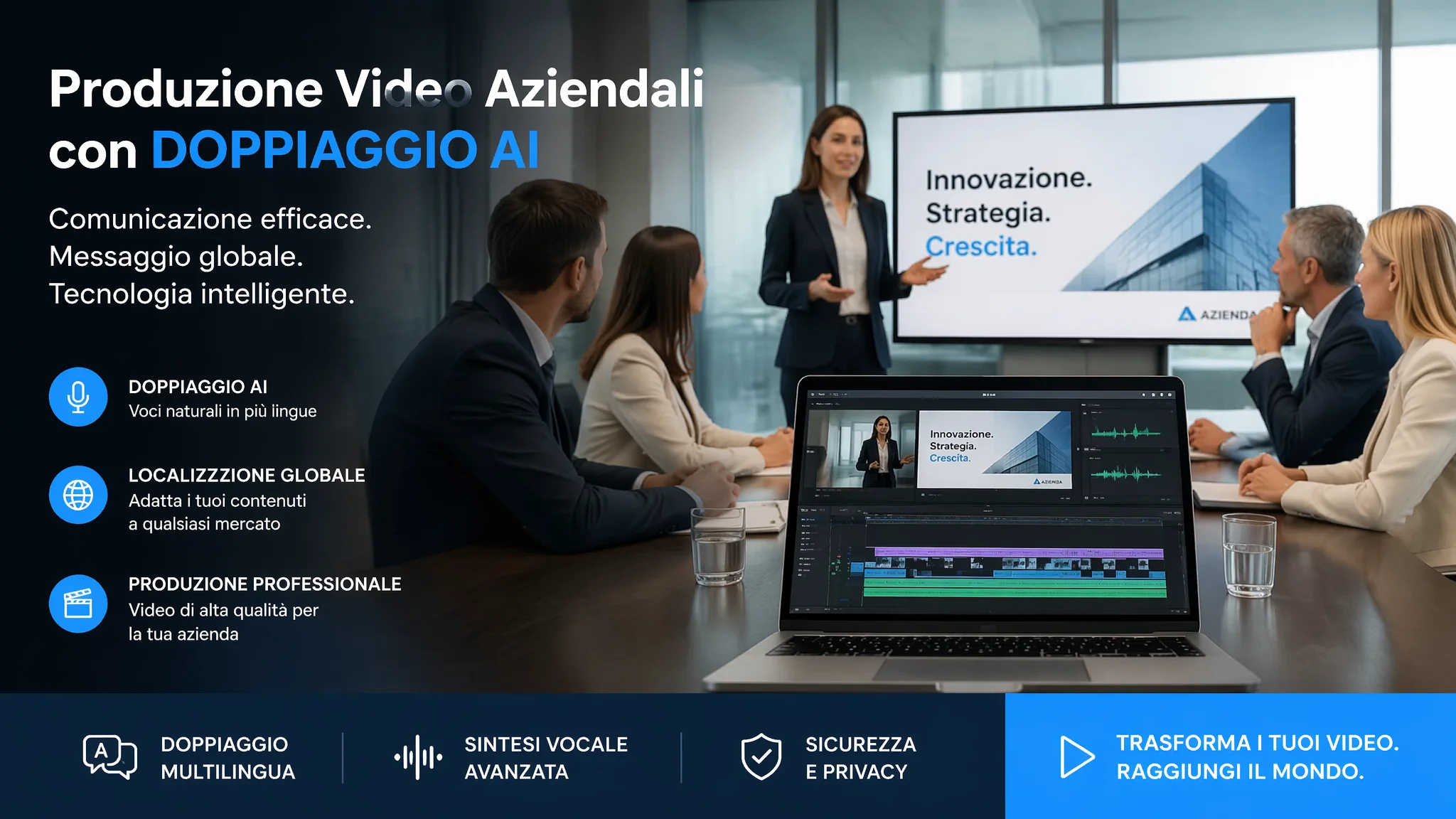 Doppiaggio Video Aziendali con Intelligenza Artificiale: La Guida Completa 2026