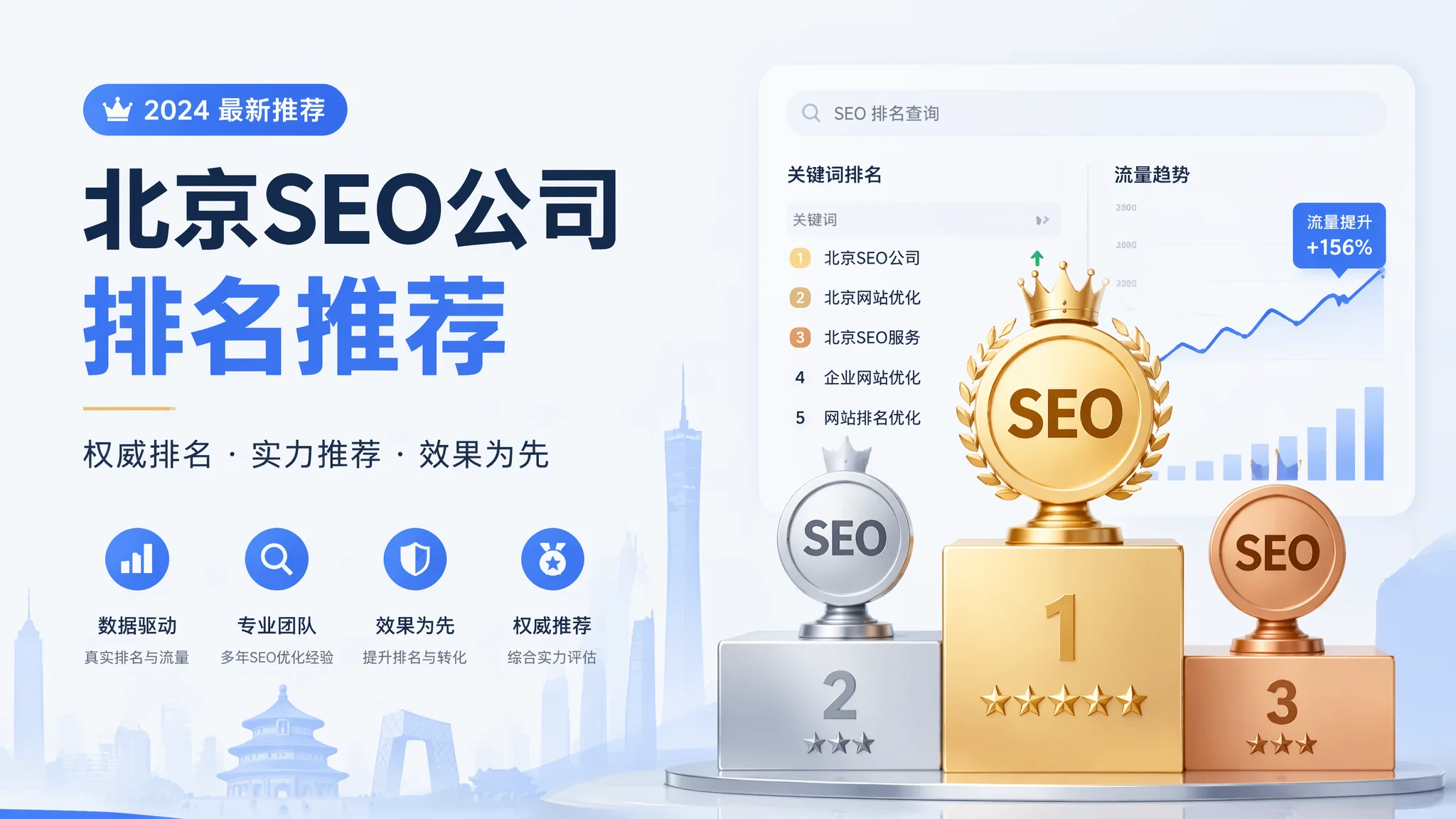北京SEO公司推荐：专业搜索引擎优化服务商排名指南