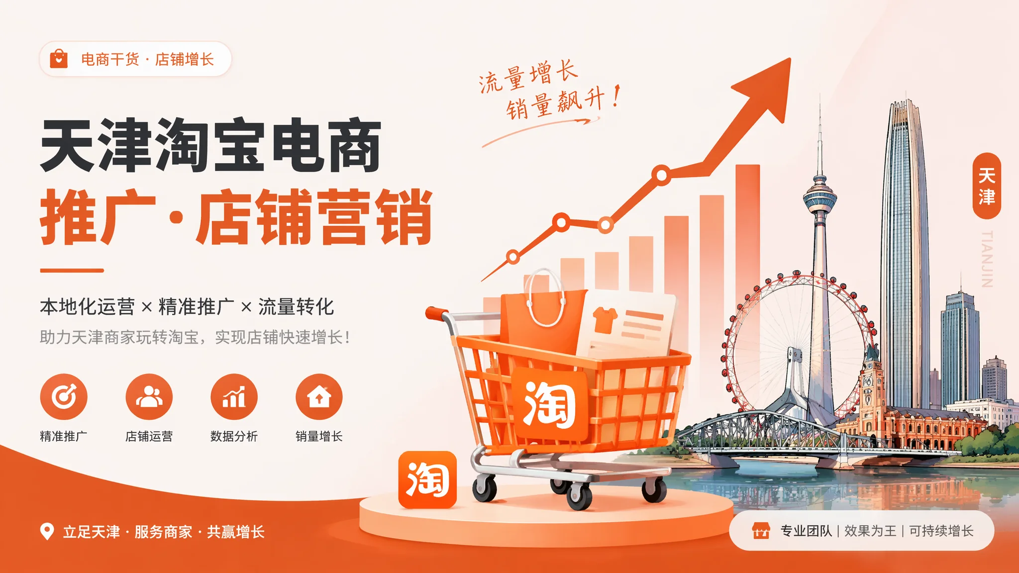 天津淘宝推广怎么做？电商店铺流量提升与直通车优化攻略