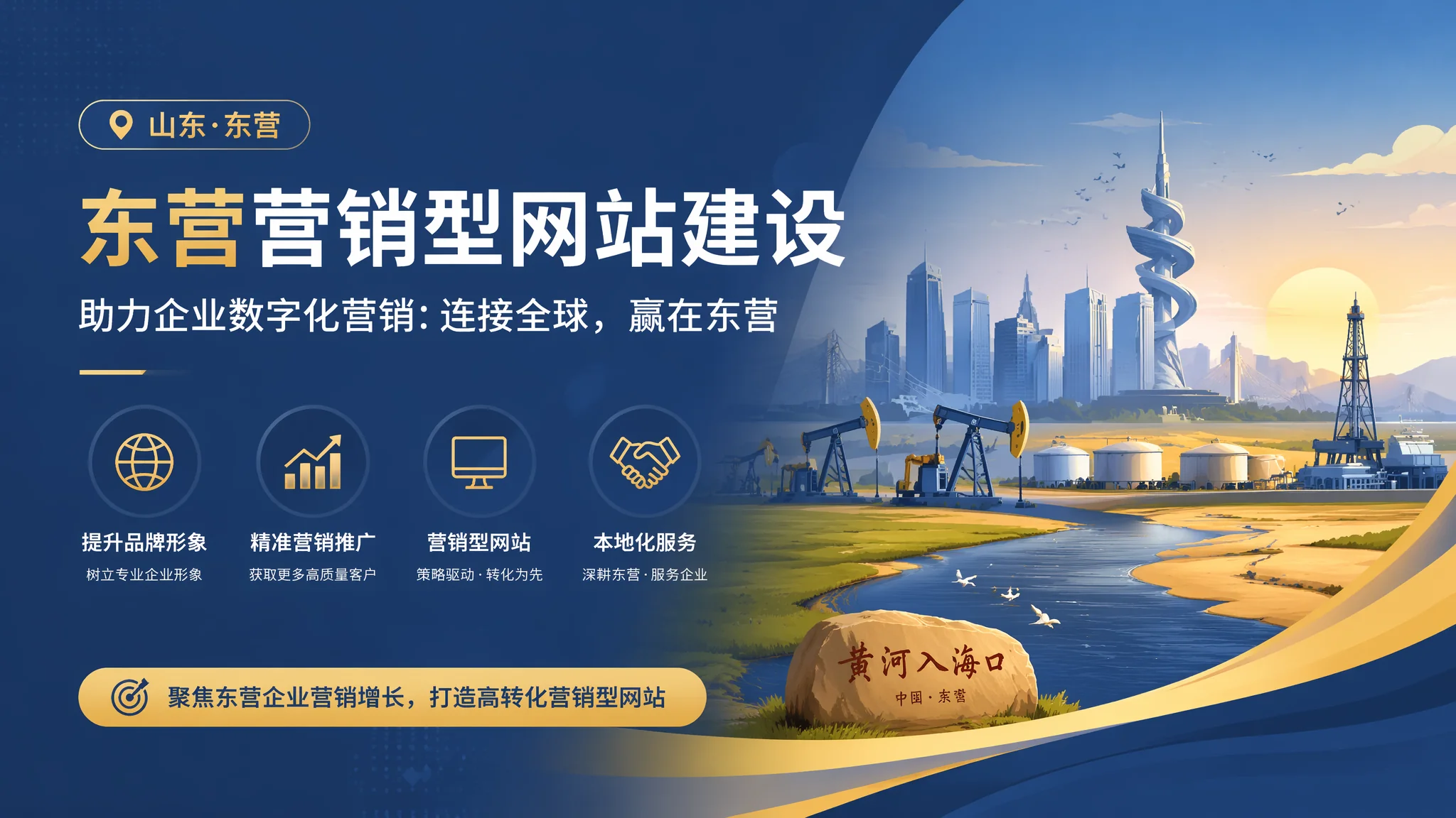 东营营销型网站怎么做才能拿到询盘？油城企业转化率提升实战