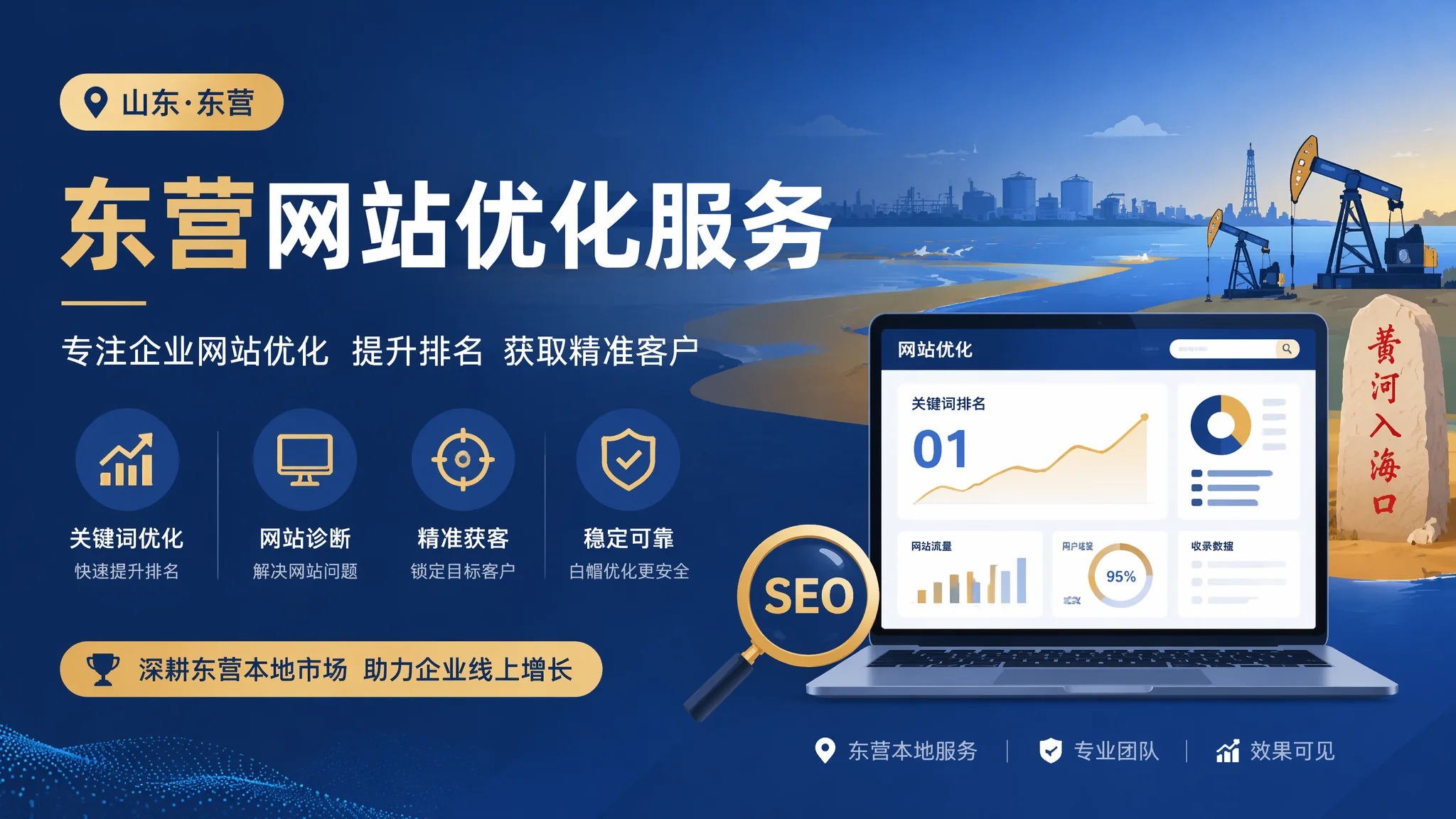 东营网站优化服务怎么做：排名提升和流量增长的系统化方法