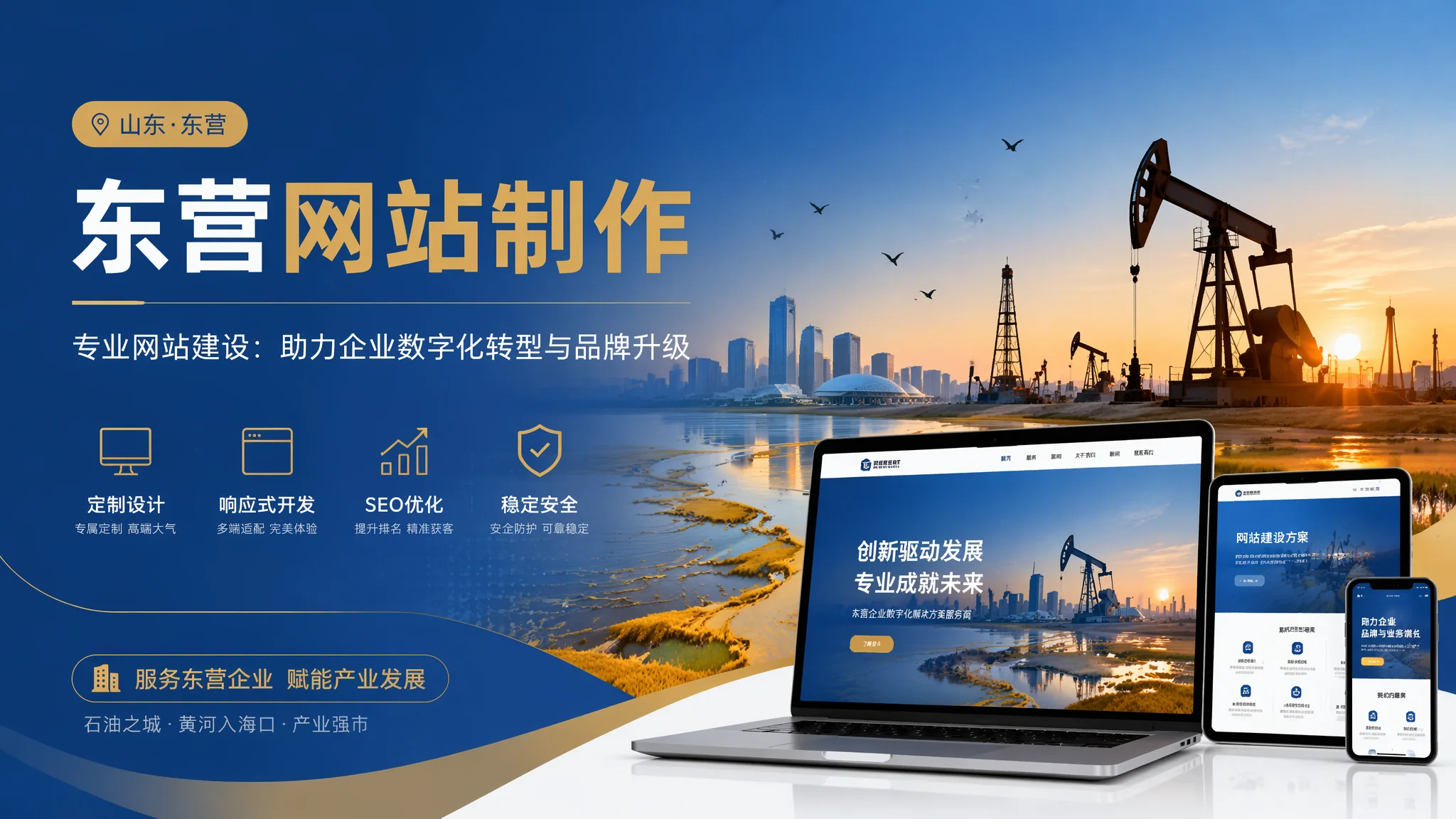 东营网站制作全攻略：油城企业从零到上线每一步都做对