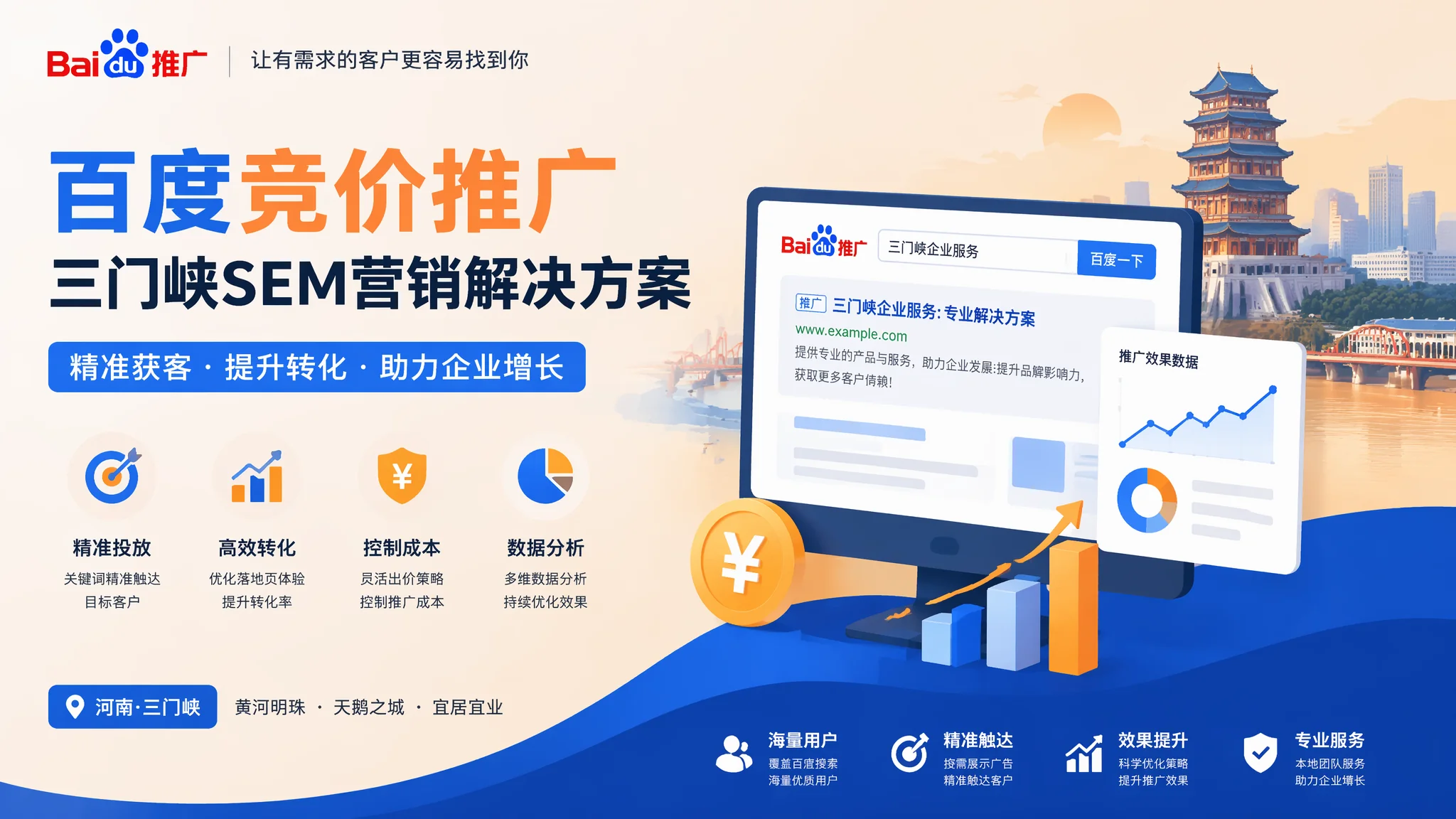 三门峡百度竞价推广把钱花在刀刃上的5个精确控制技巧