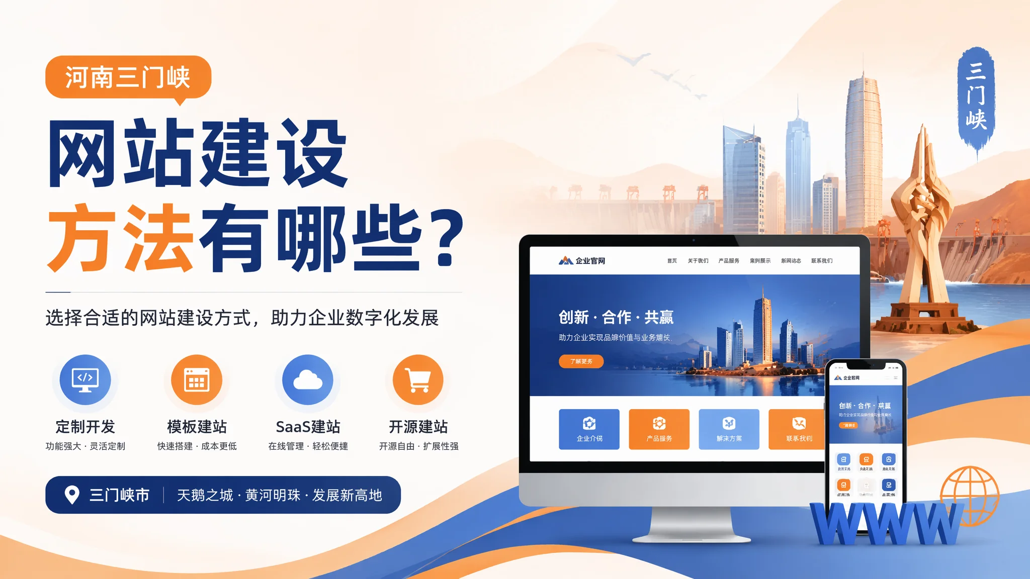 三门峡网站建站哪种方式好？模板与定制对比