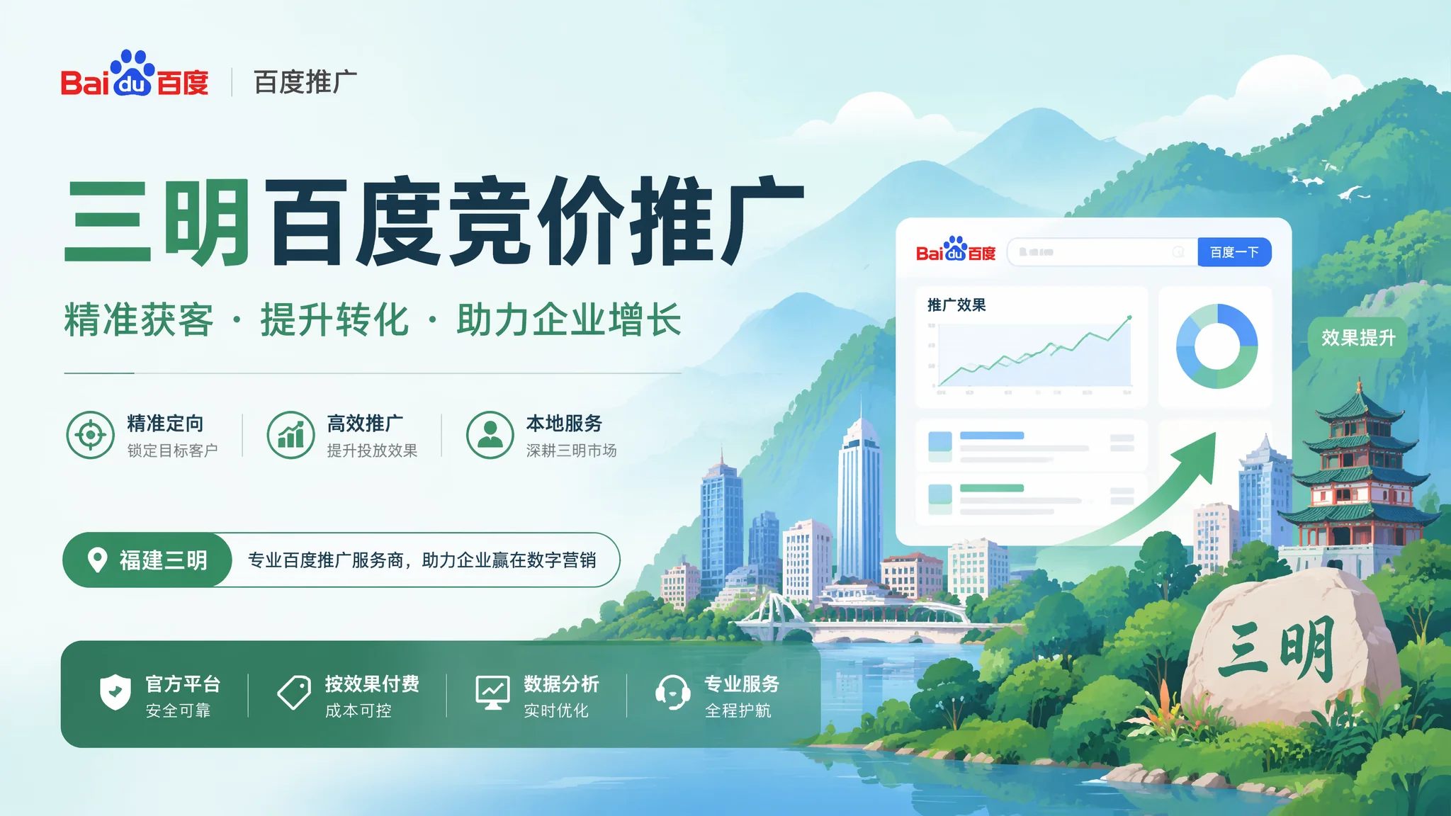 三明百度竞价推广怎么开？2026开户到优化的万字实操