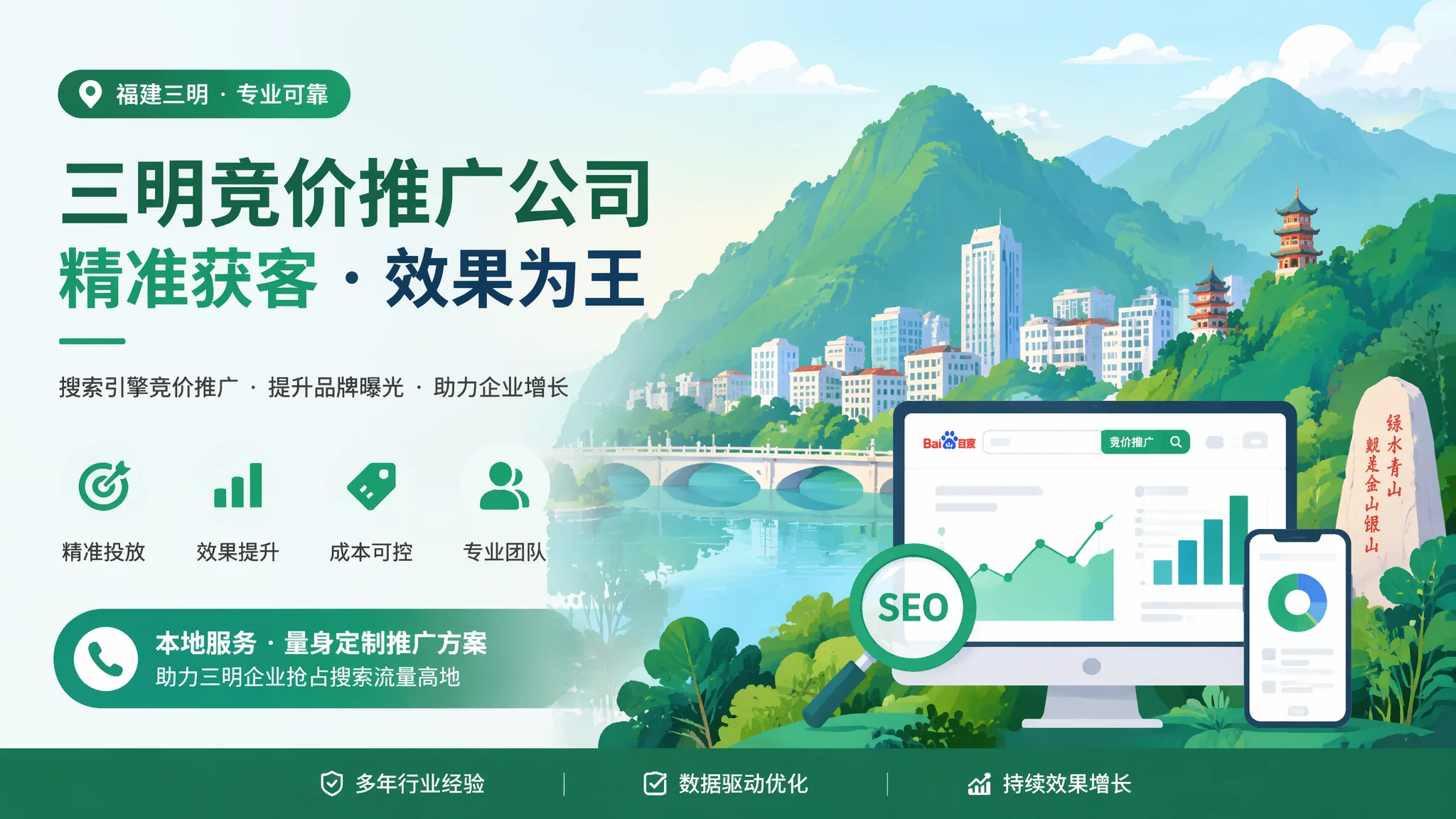 三明竞价推广公司到底管不管用？我帮5个客户试过了
