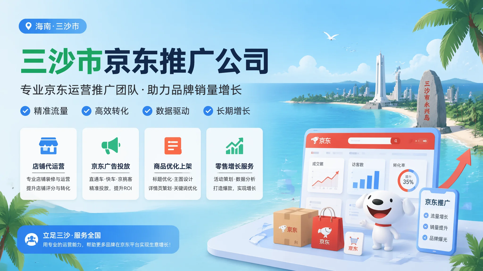 三沙京东推广公司代运营能力解读：从入驻到盈利的全程陪跑