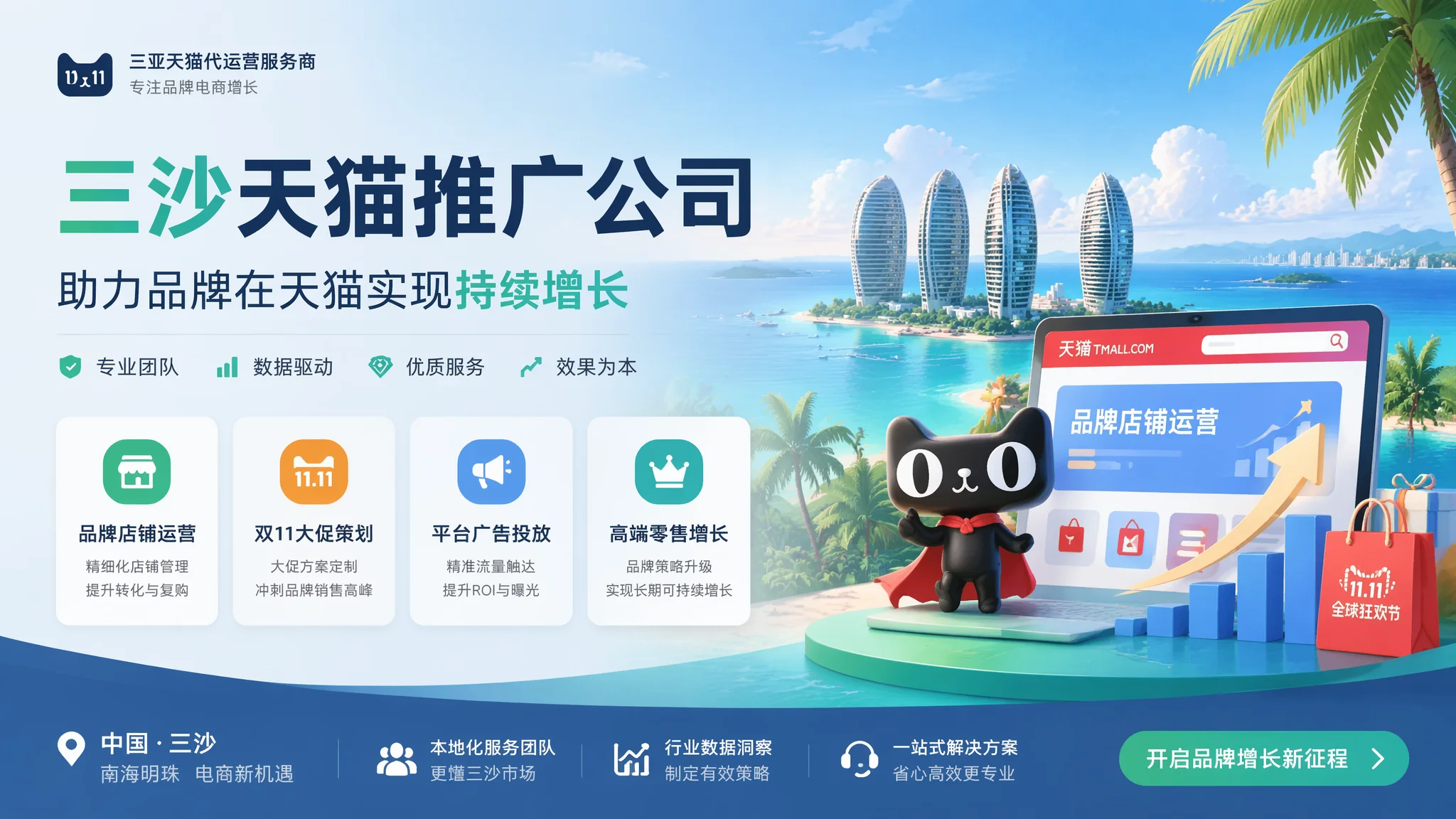 三沙天猫推广公司代运营指南：从入驻到品牌化的全链路陪跑