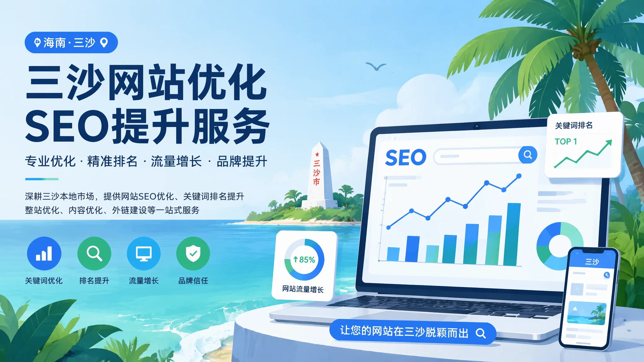 三沙网站优化服务怎么做？从诊断到执行的全流程