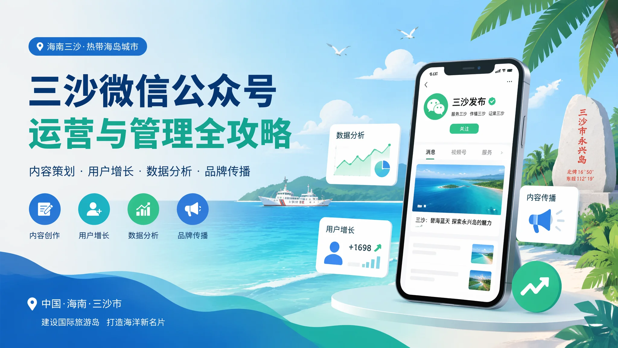 三沙微信公众号运营：从0到1涨粉变现全攻略
