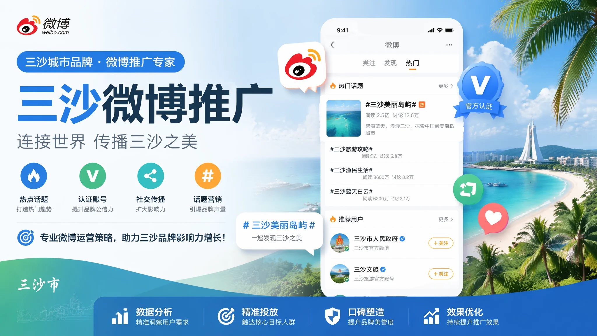 三沙微博推广新思路：用话题营销让三沙品牌出圈