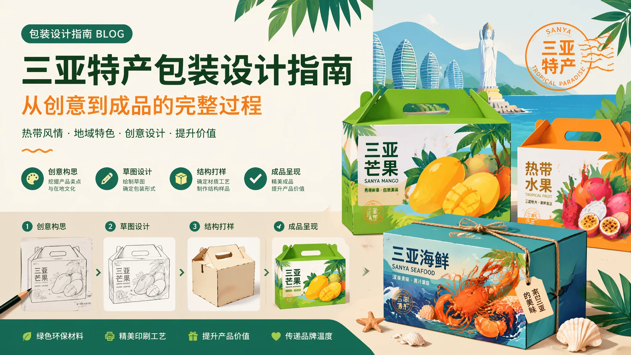 三亚包装设计怎么做？产品包装创意设计完整指南