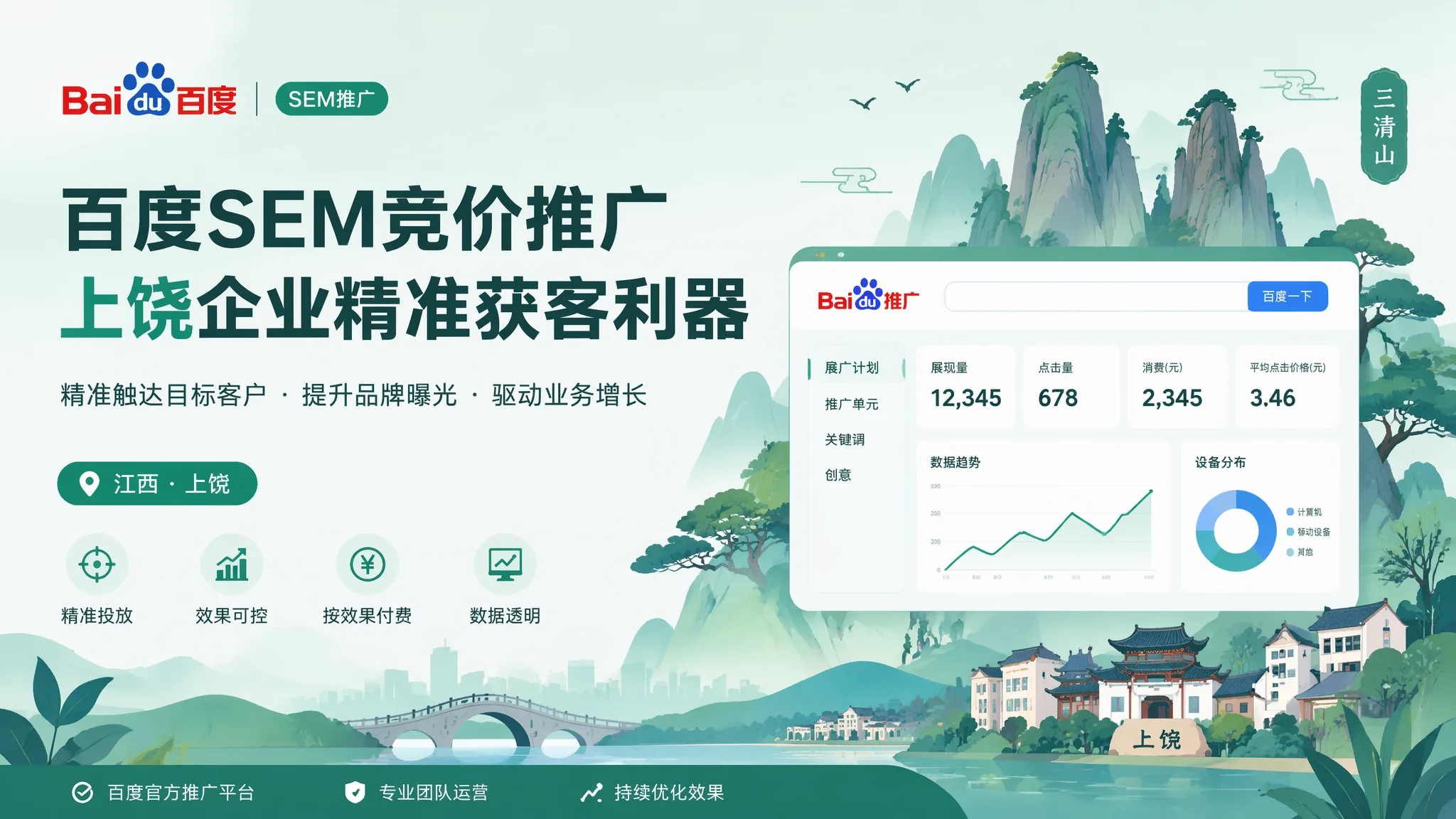 上饶百度竞价推广怎么做？2026年从开户到投产的完整SEM操作指南