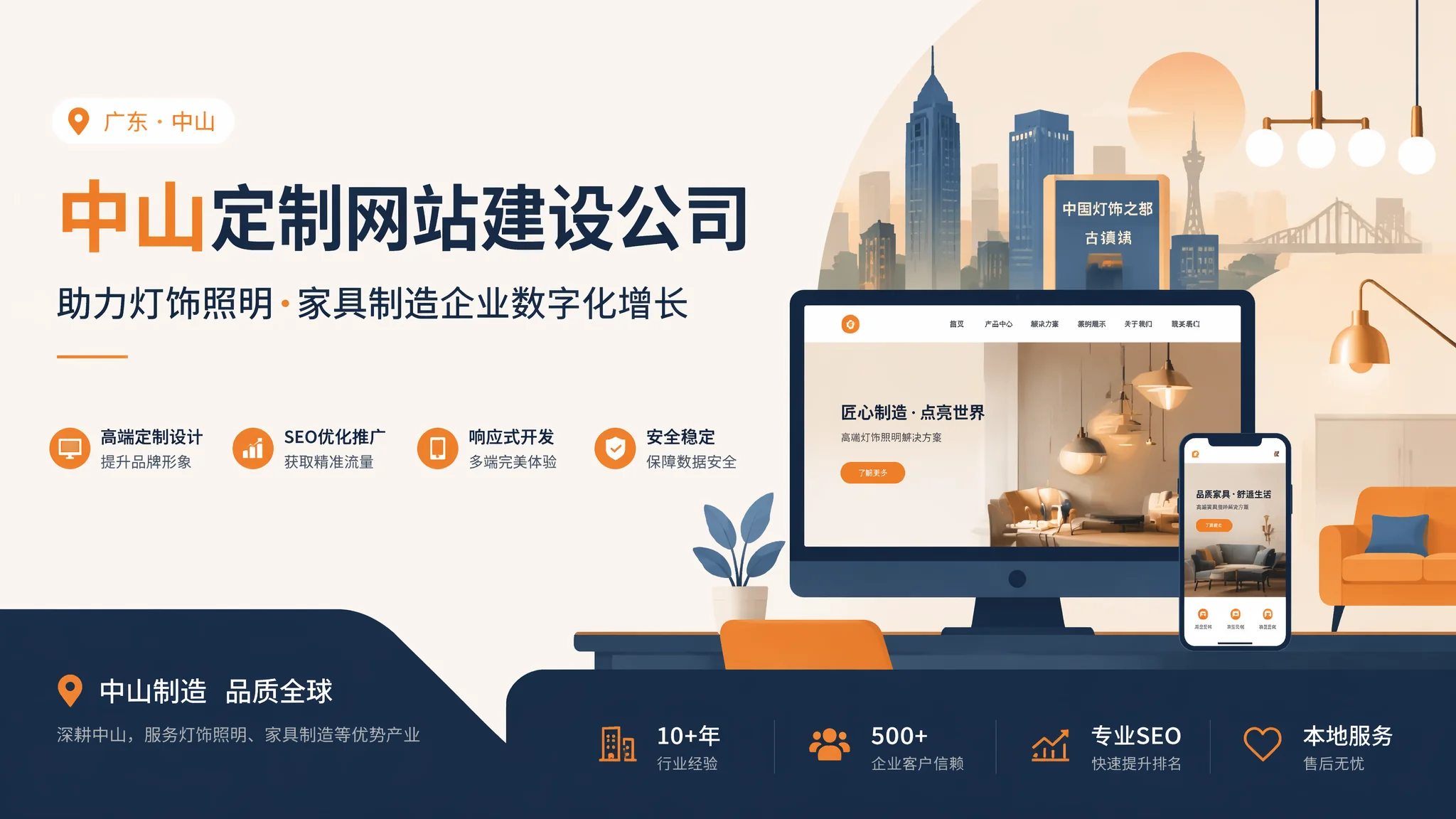 中山定制网站公司选型指南：灯饰五金行业的定制开发怎么谈