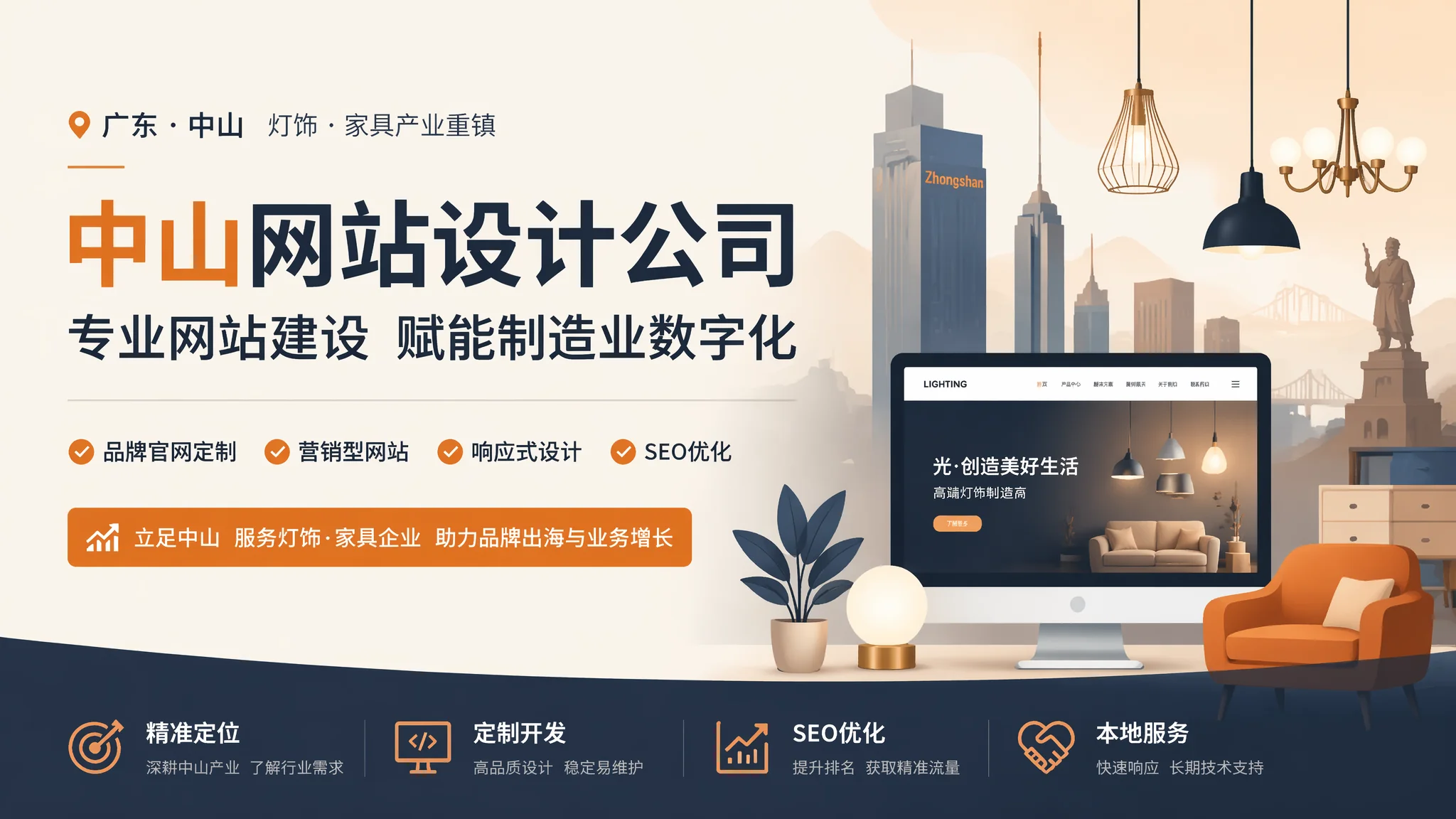 中山网页设计公司到底值不值？灯饰老板算了一笔明白账