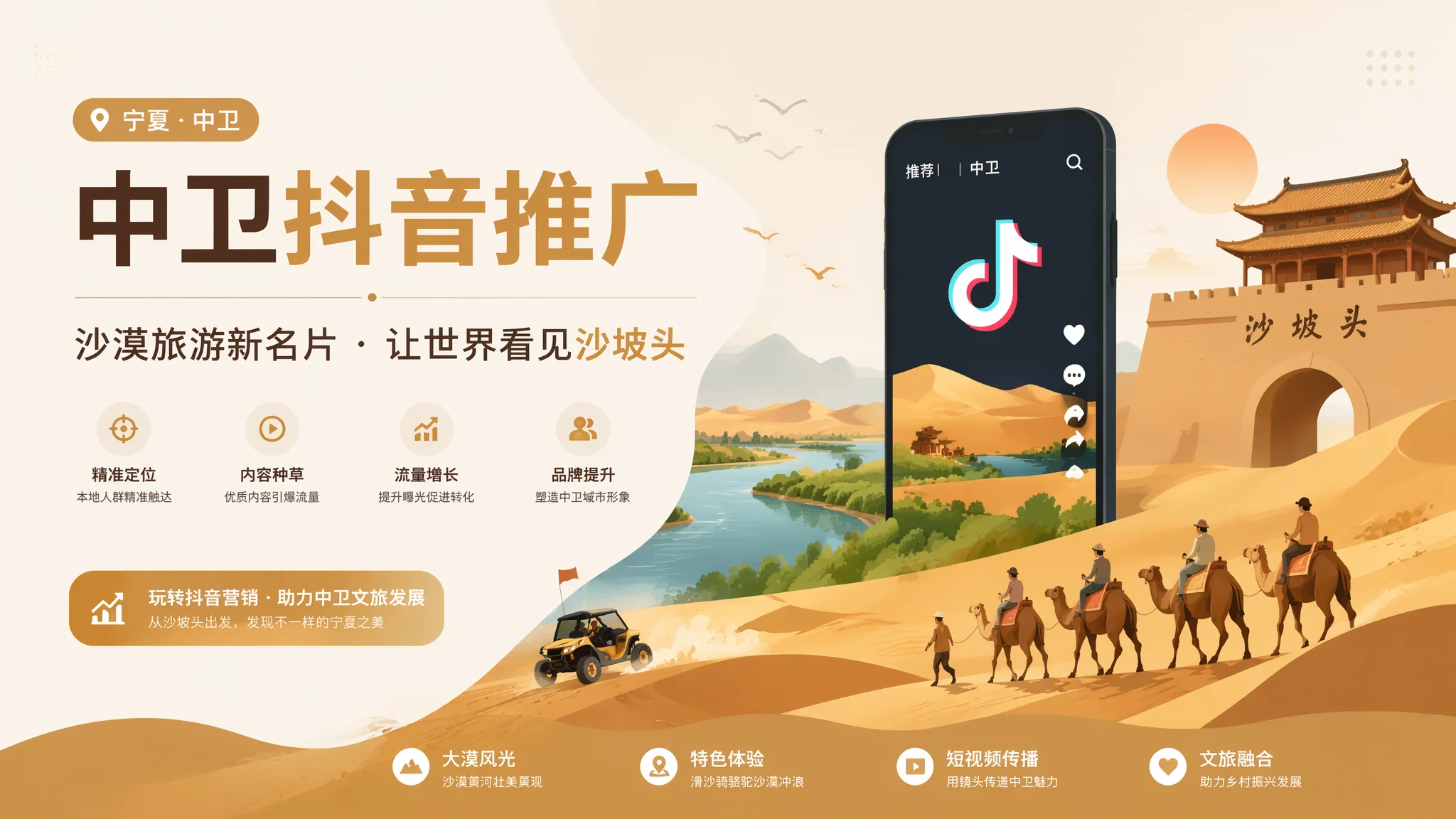 中卫抖音推广怎么投才赚钱？日预算200块实操全流程