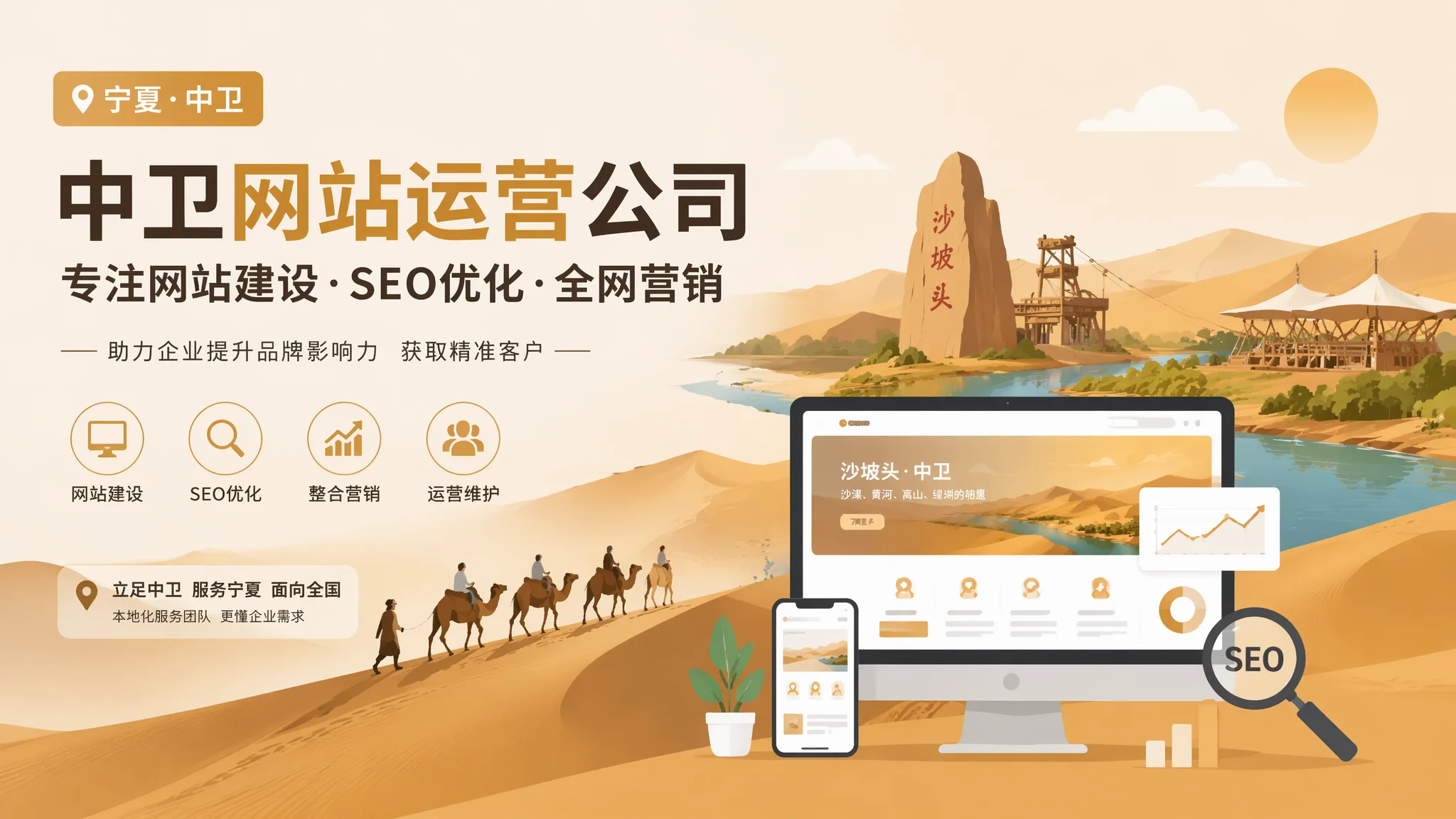 中卫网站运营公司帮企业解决网站上线后的六大难题