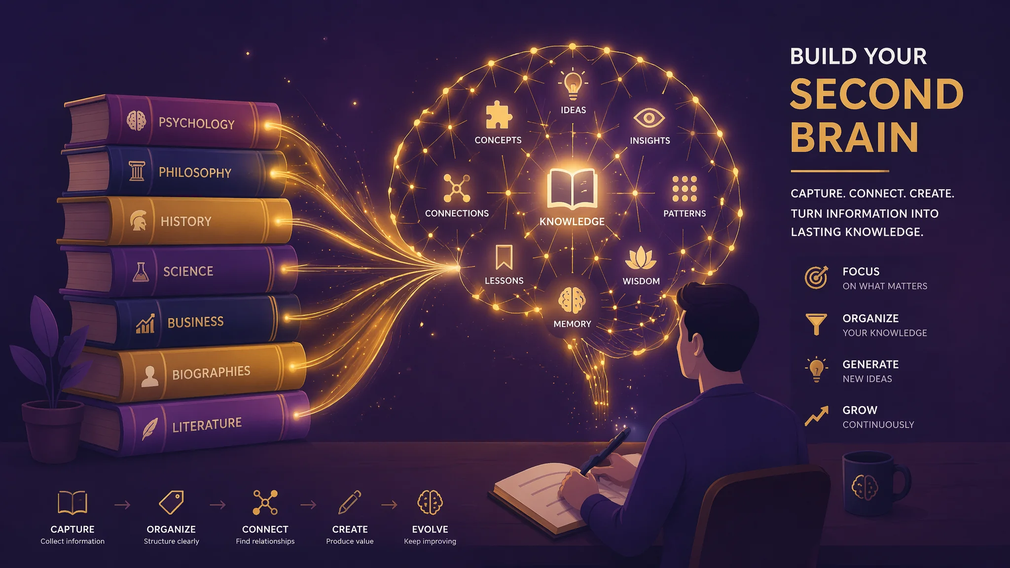 AI做读书笔记和知识管理：打造你的AI第二大脑