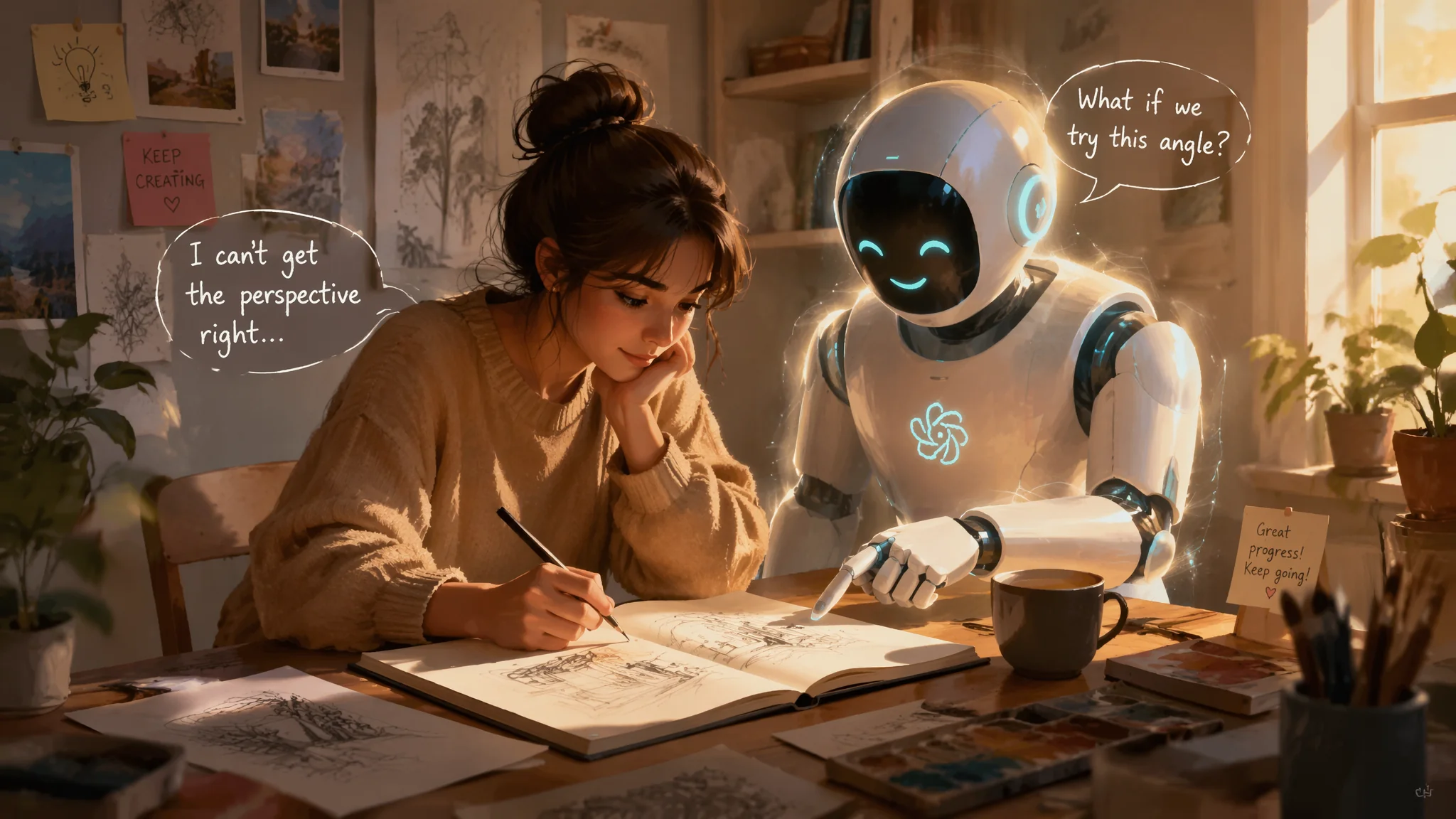 AI绘画辅助教程：人类画师如何用AI提升创作效率和质量