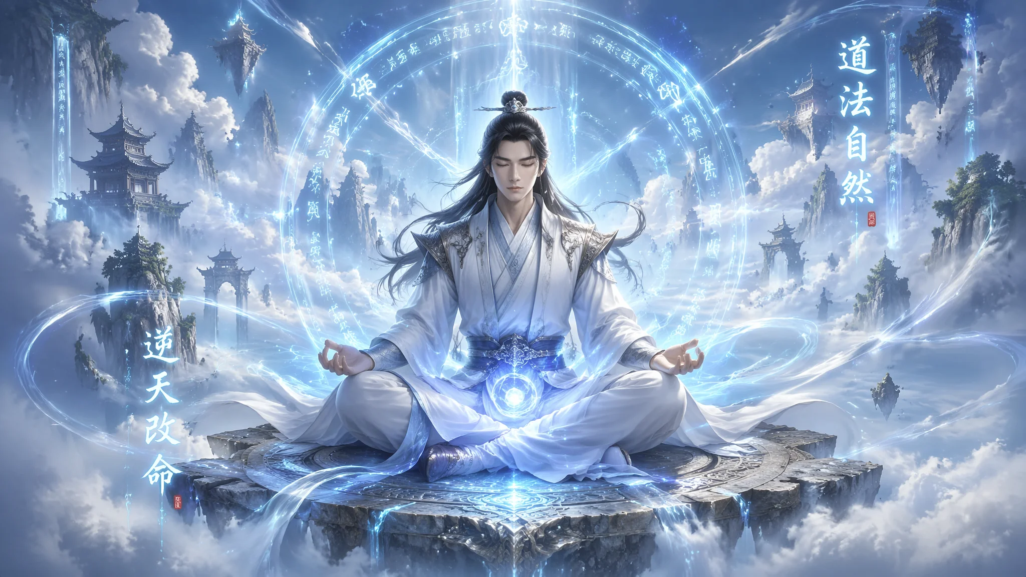 修仙AI绘画教程：玄幻仙侠世界的修炼场景和角色画法