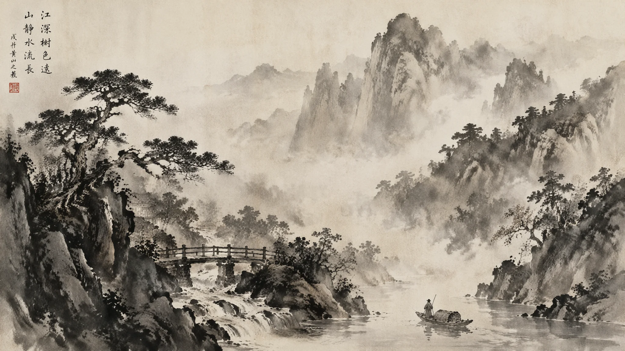 国画AI绘画入门完全指南：从水墨山水到工笔花卉一键生成