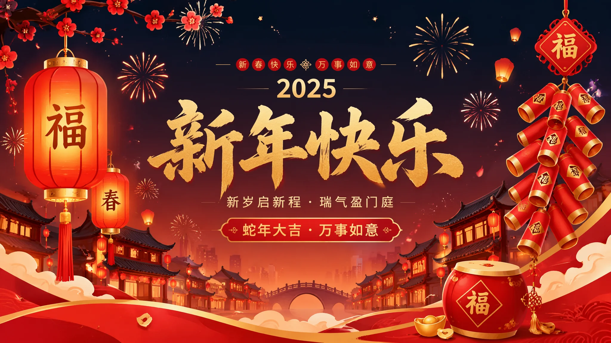 AI春节绘画全攻略：年味海报红包封面全家福一站式生成教程 - FlowPix