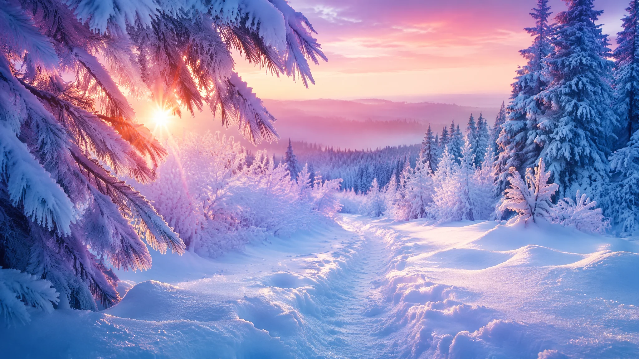 AI画雪地怎么画出冷感与质感？雪景AI绘画的提示词与光线技巧