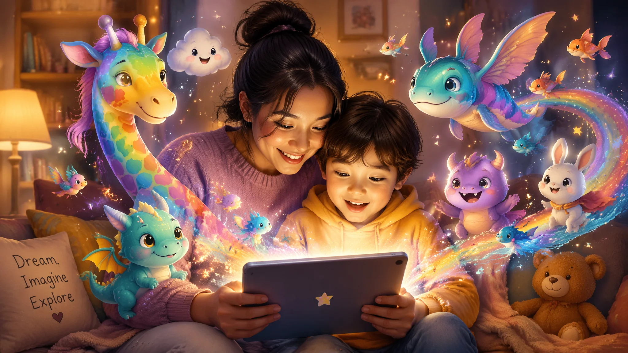 带孩子玩转AI绘画：从第一张图到创作绘本的亲子互动全攻略