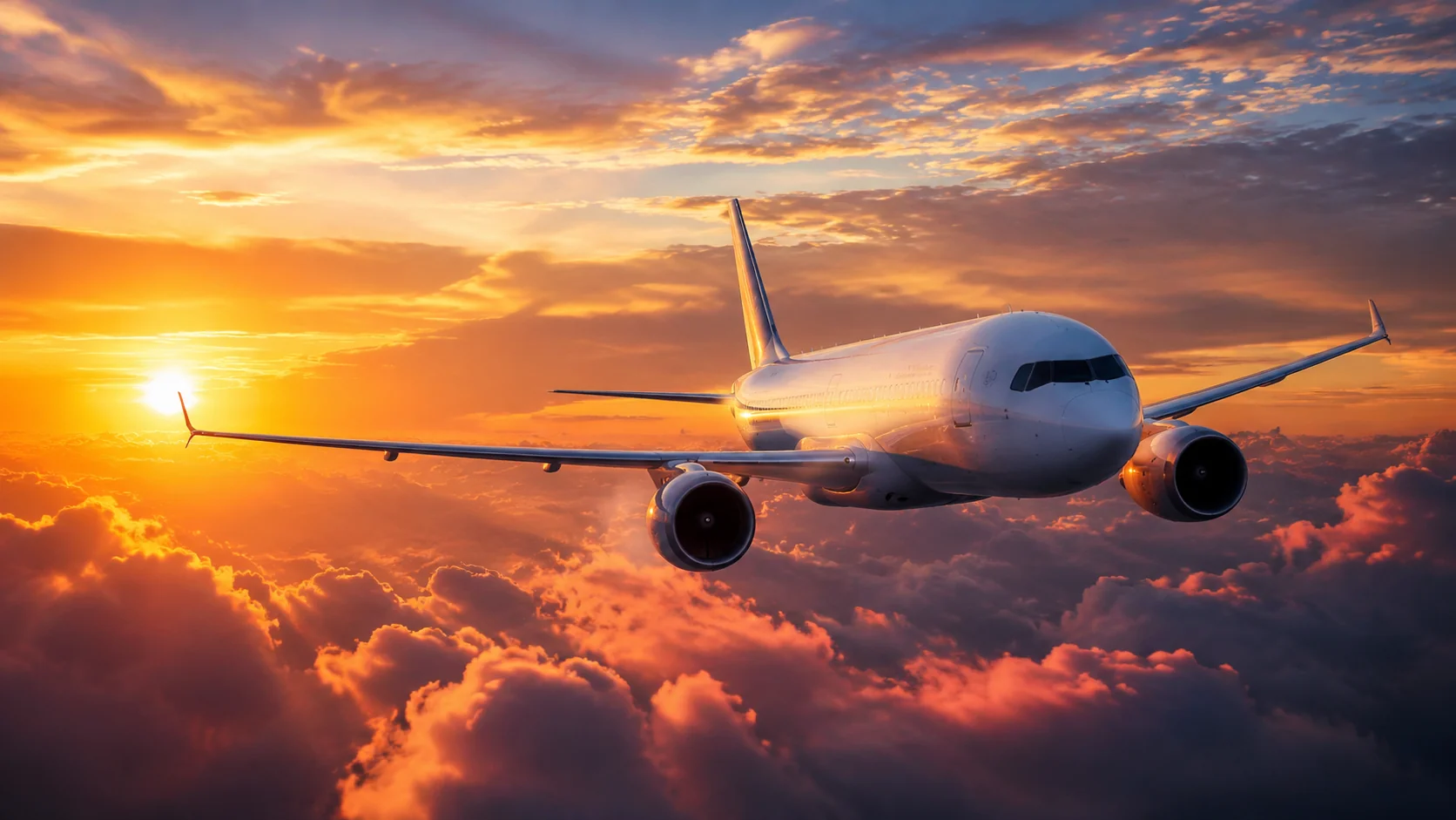 AI飞机航空绘画：空中巨鸟与云端飞行的壮观视觉创作