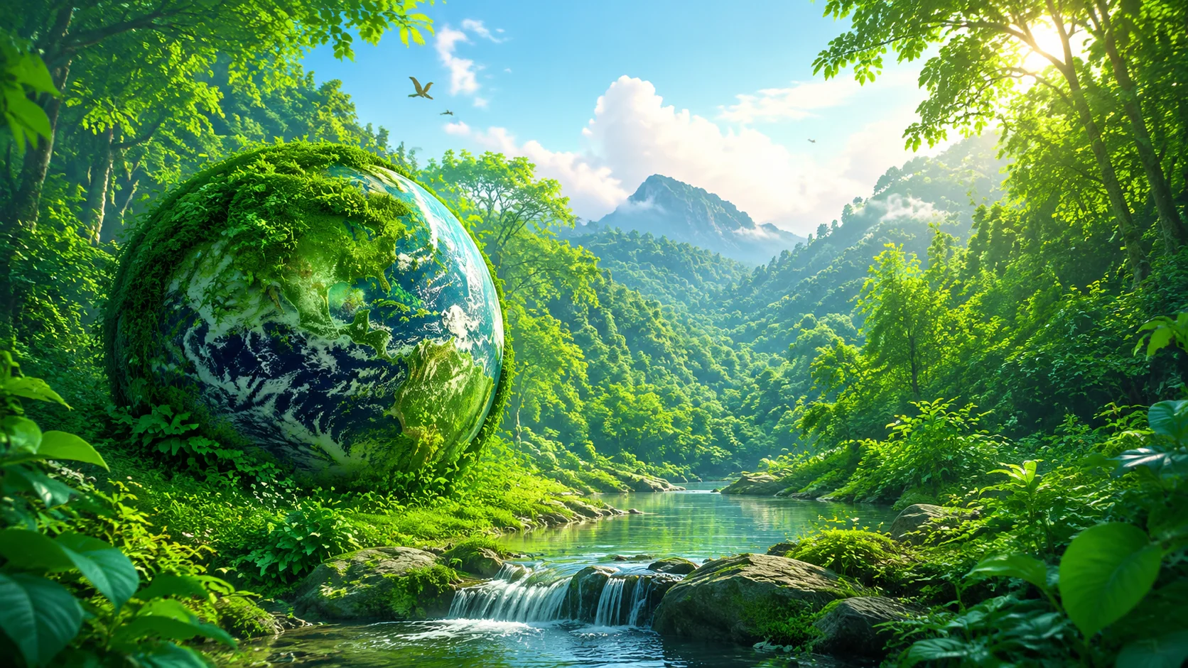 AI环保主题绘画进阶：绿色地球与可持续发展理念的视觉传达