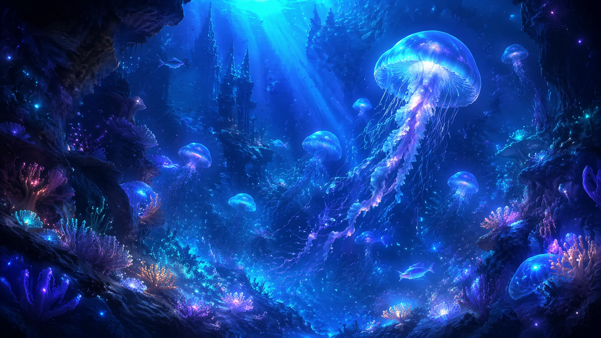 AI水下世界绘画：深海光影与奇幻海洋生物的创作教程