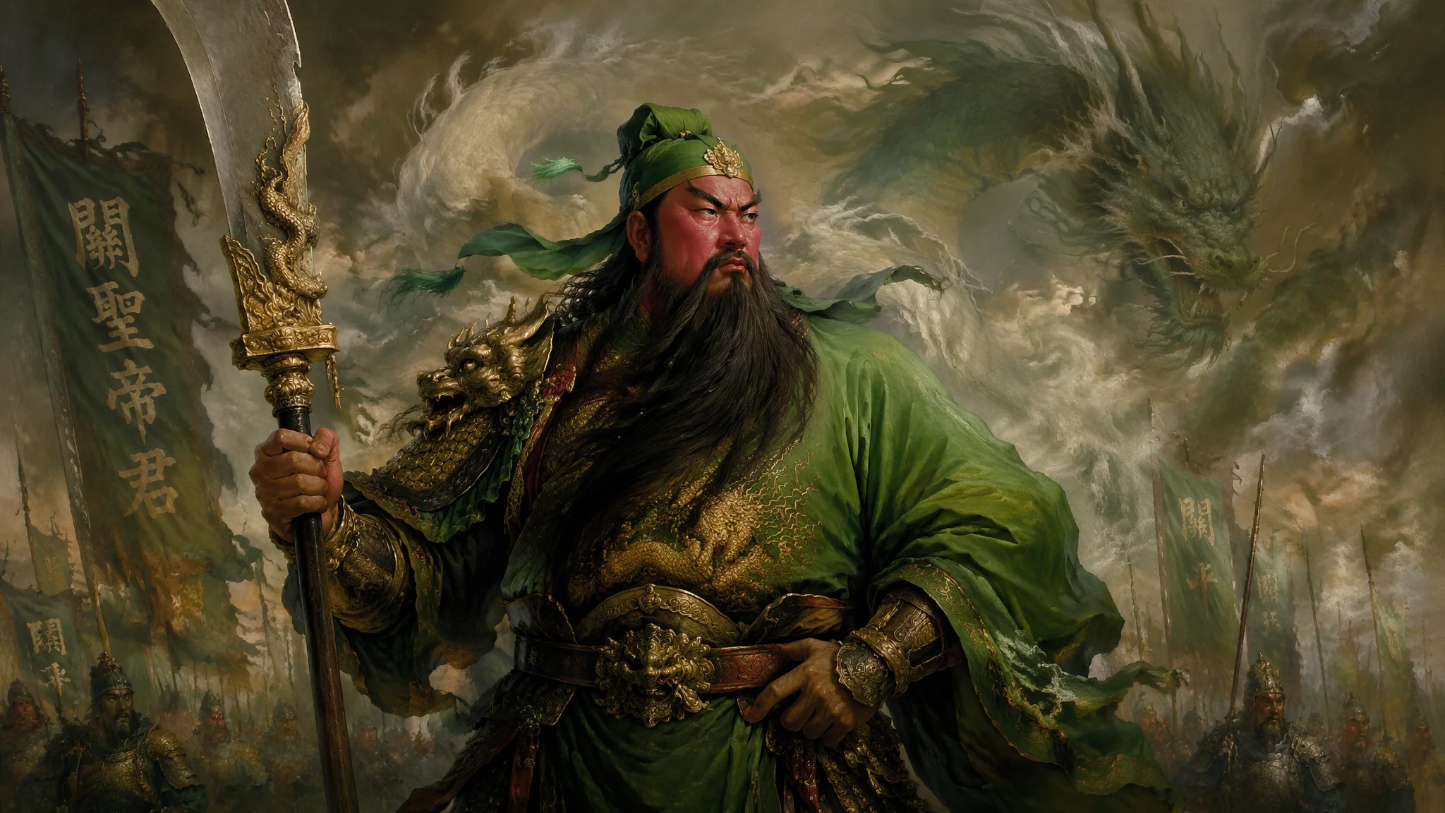 AI绘画关羽教程：从人物特征到场景氛围完整还原三国武将