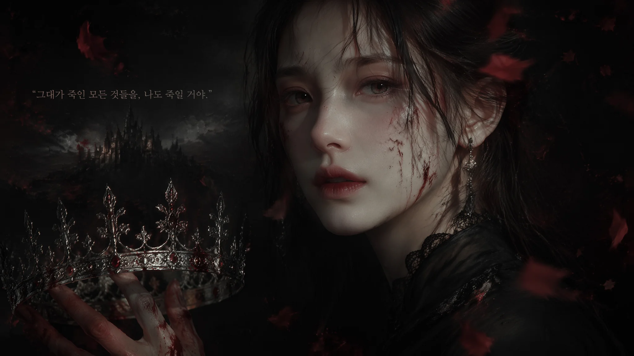 AI黑暗荣耀风格绘画：复仇暗黑美学与韩剧经典画面的视觉再现