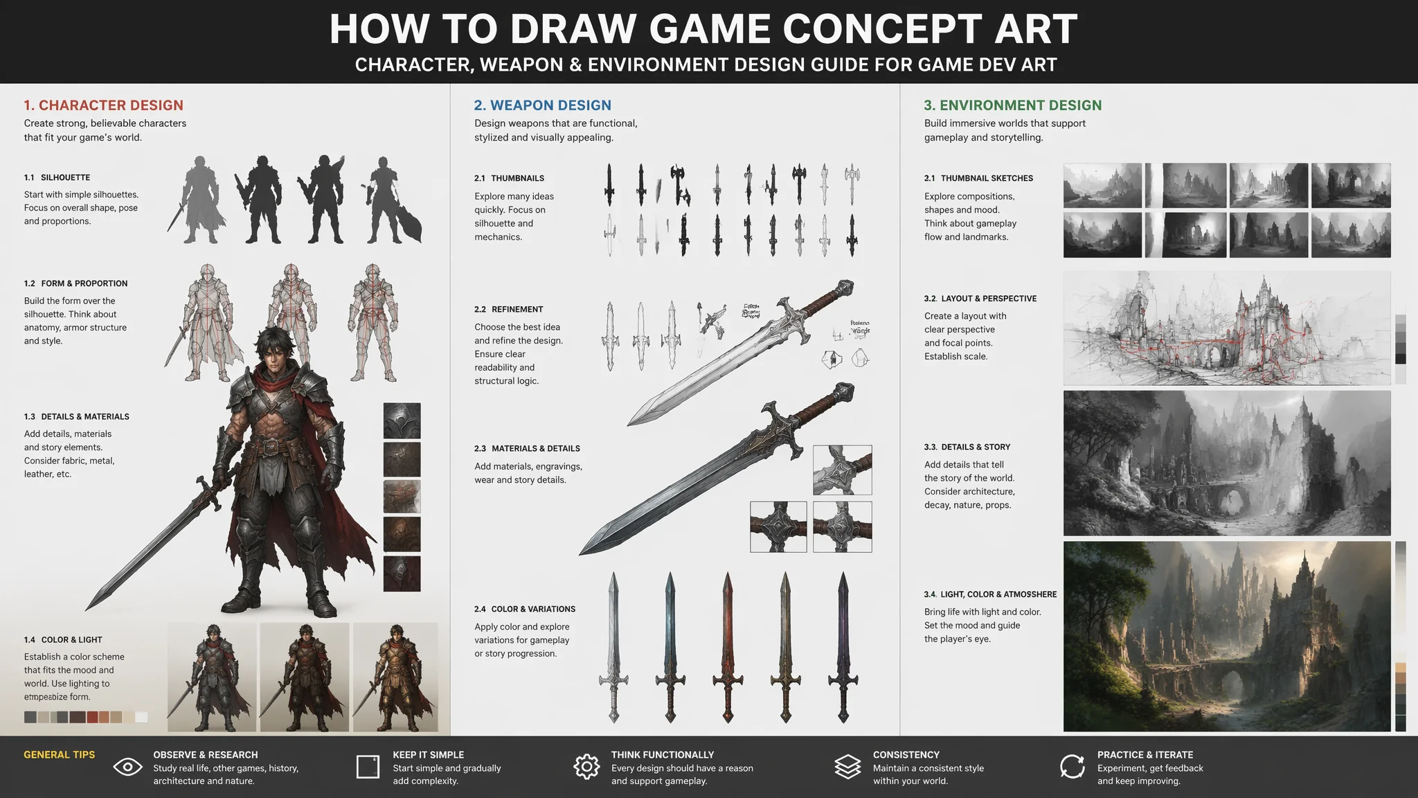 AI游戏美术绘画：从原画到场景的完整游戏视觉开发创作流程