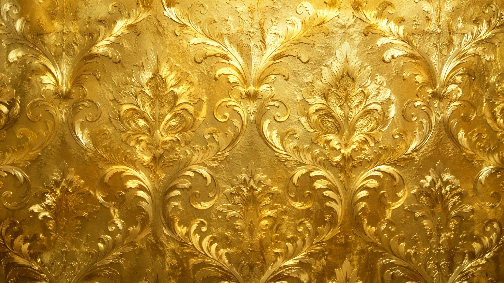 AI金色壁纸绘画：奢华金调与富贵氛围的高端手机桌面视觉设计