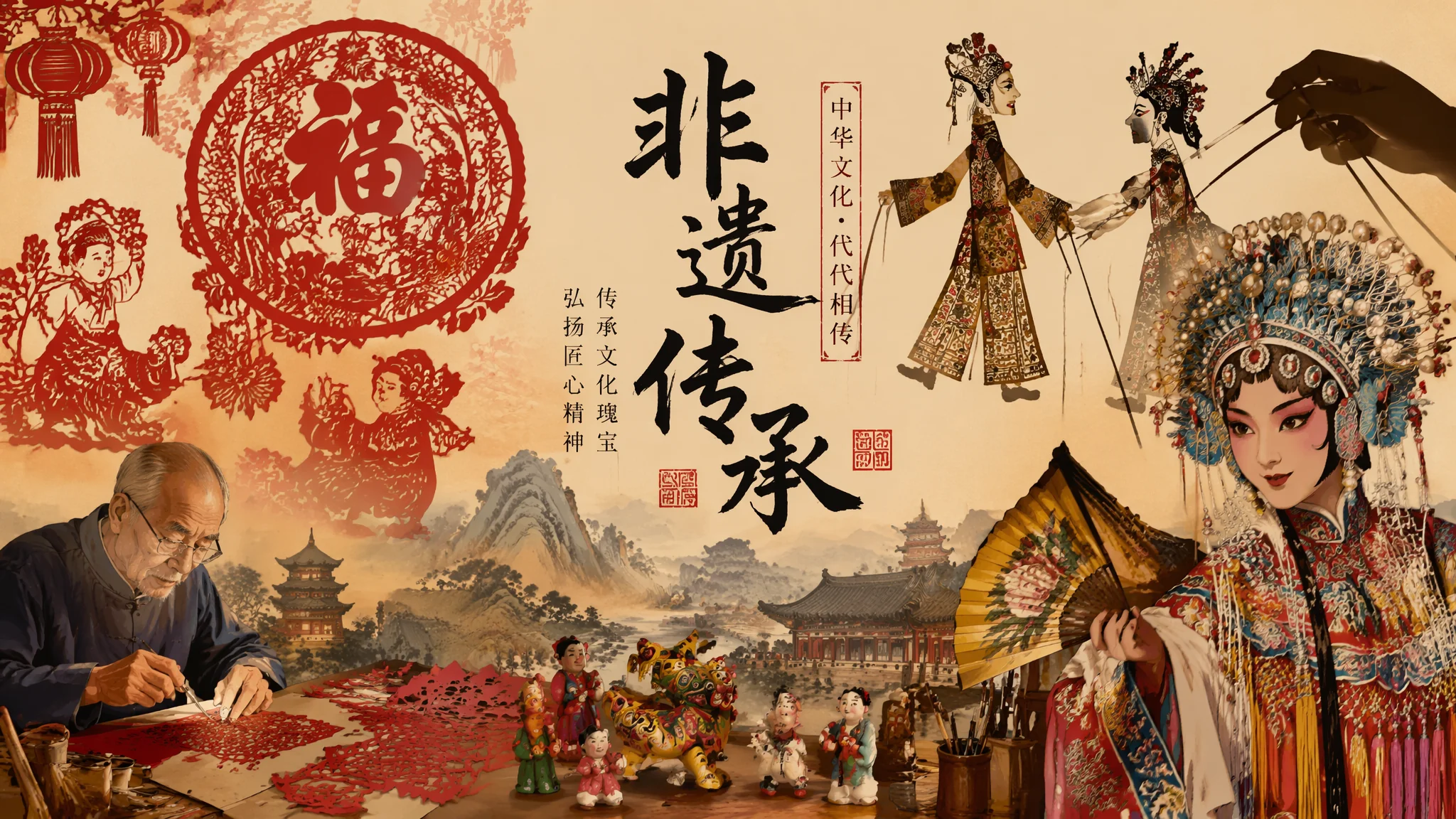 AI非遗文化绘画：中国非物质文化遗产的AI数字化保护与视觉传播