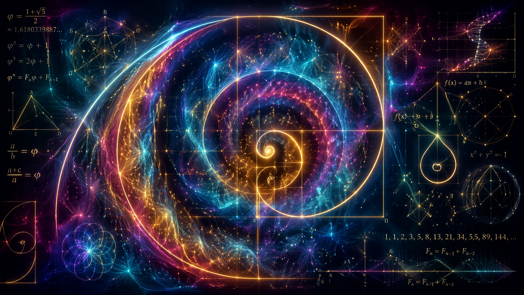 AI数学与绘画融合：几何公式与数字美学在艺术创作中的应用