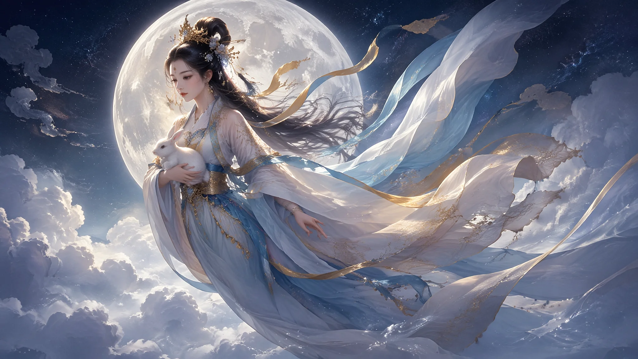 AI月亮女神绘画进阶：月华如练与银白圣洁的希腊神话角色视觉创作