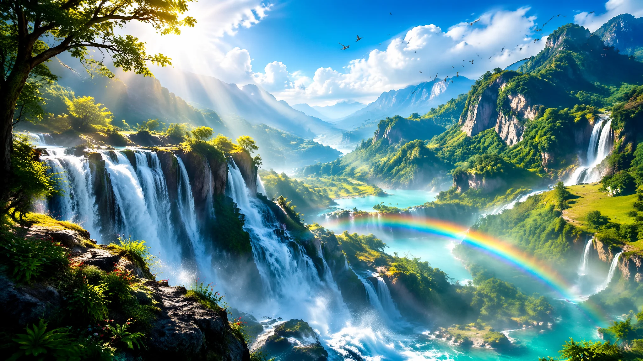 AI最美风景绘画：全球绝美自然奇观与旅游胜地的视觉再现
