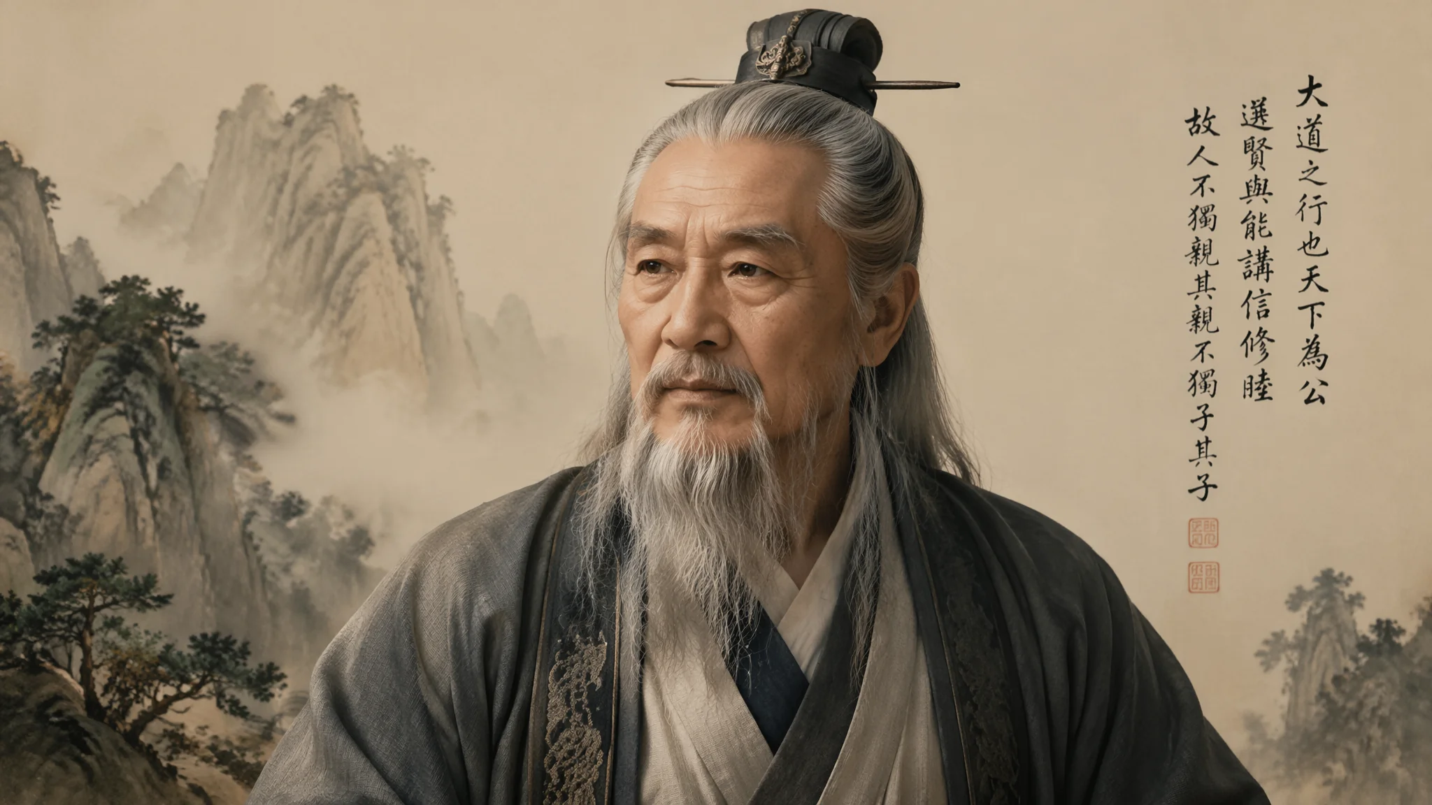 AI古风大叔绘画：成熟魅力的中年古装男性角色视觉设计创作