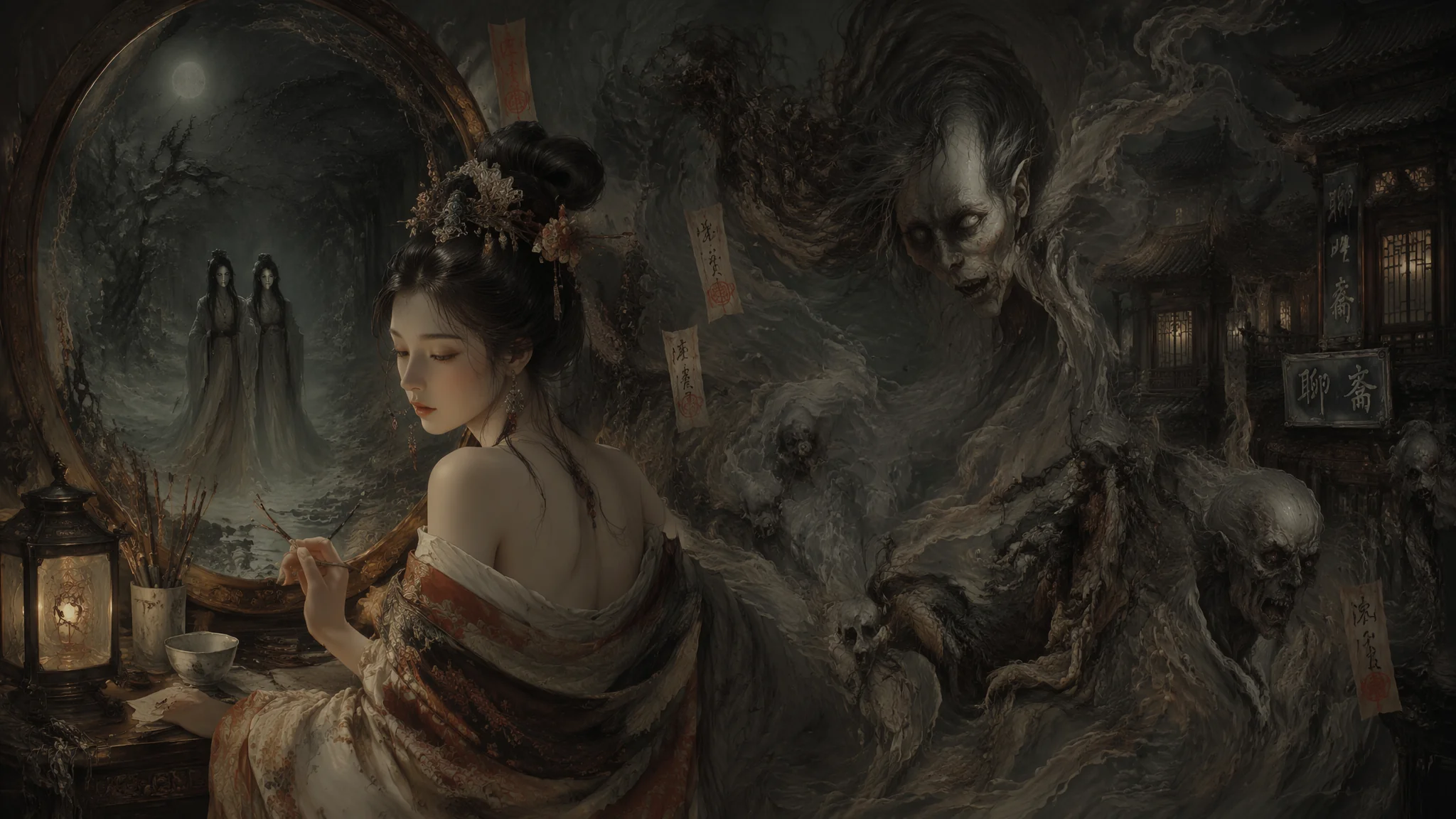AI柒文风格绘画：独特个人IP与原创世界观角色的视觉艺术创作
