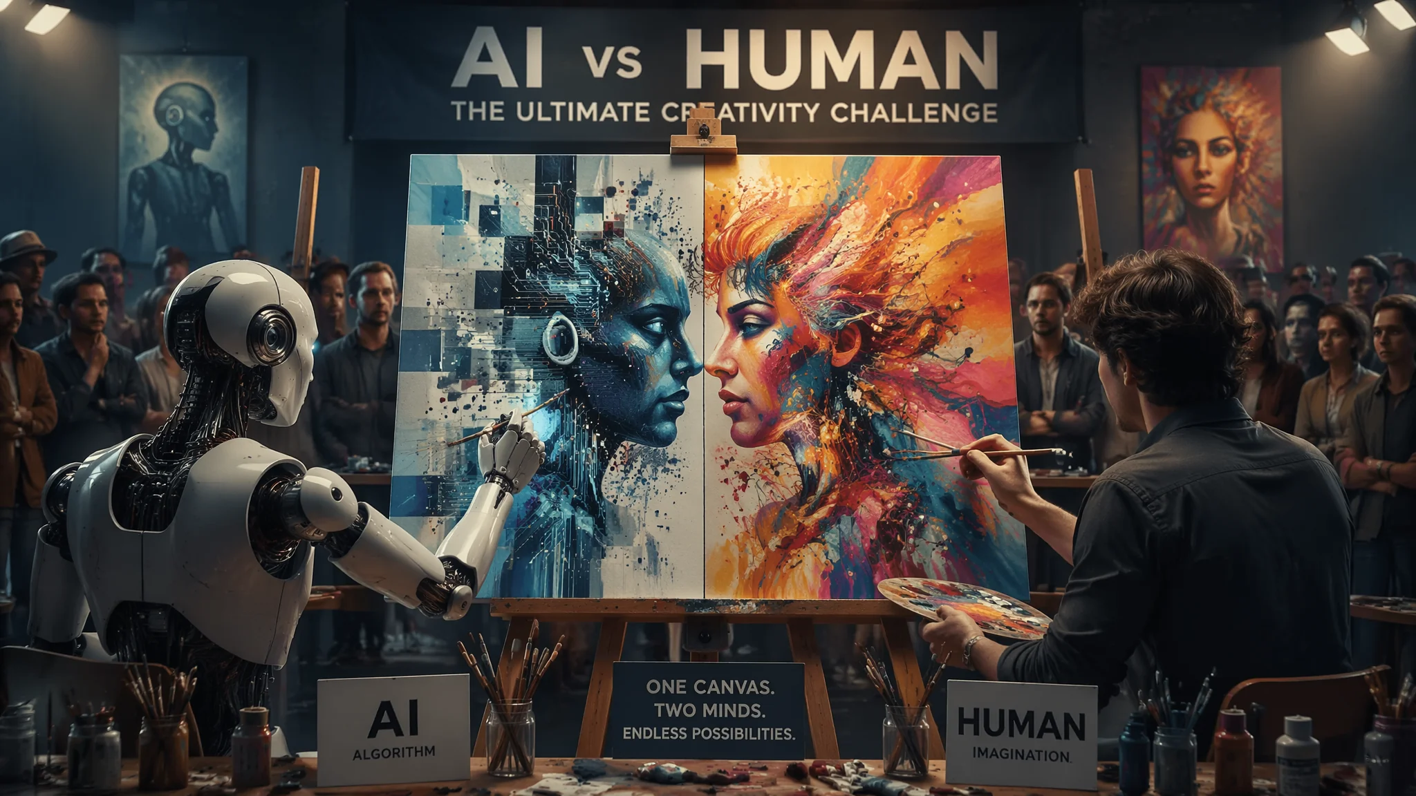 AI与人类绘画对比：技术能力差异与协作互补关系的全面分析