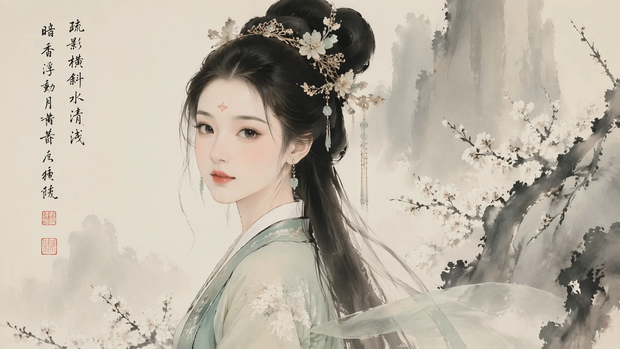 头像AI绘画古风怎么选？汉服头饰与古风氛围的关键词指南