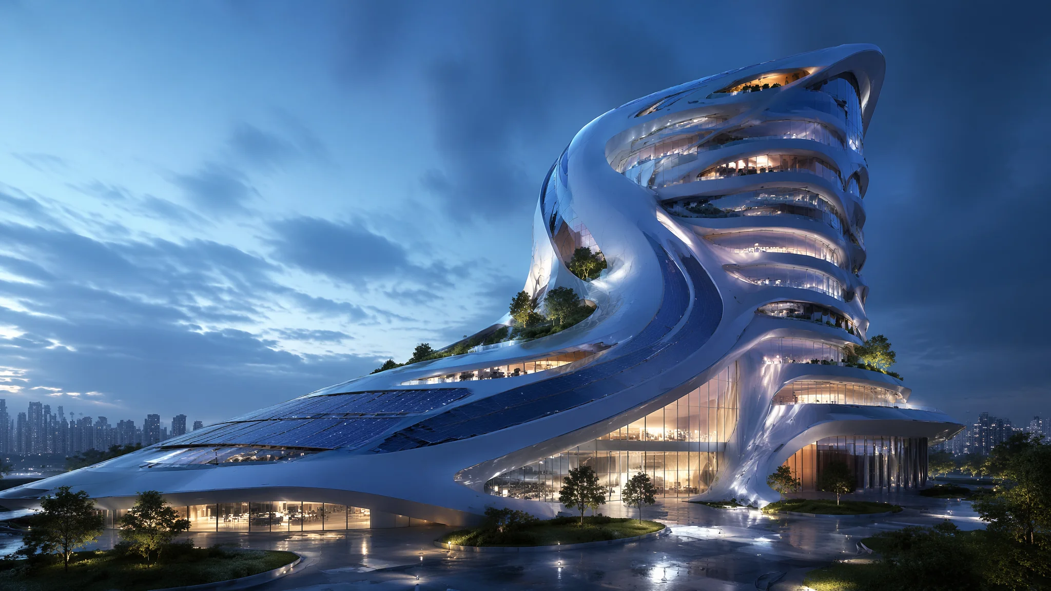 AI绘画科技建筑风格指南：未来主义到参数化设计的关键词模板