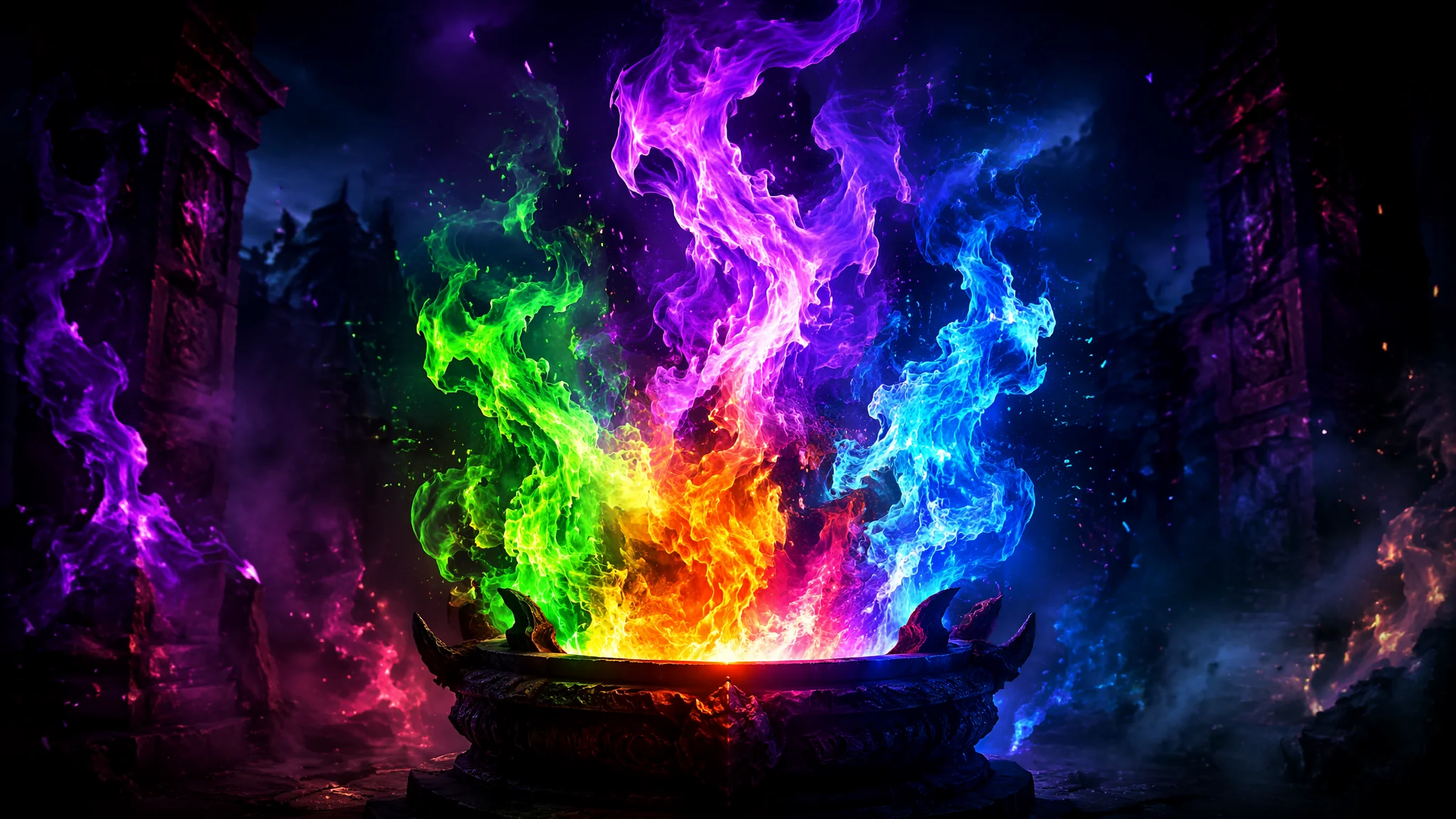异火AI绘画怎么画出奇幻火焰效果？提示词与配色