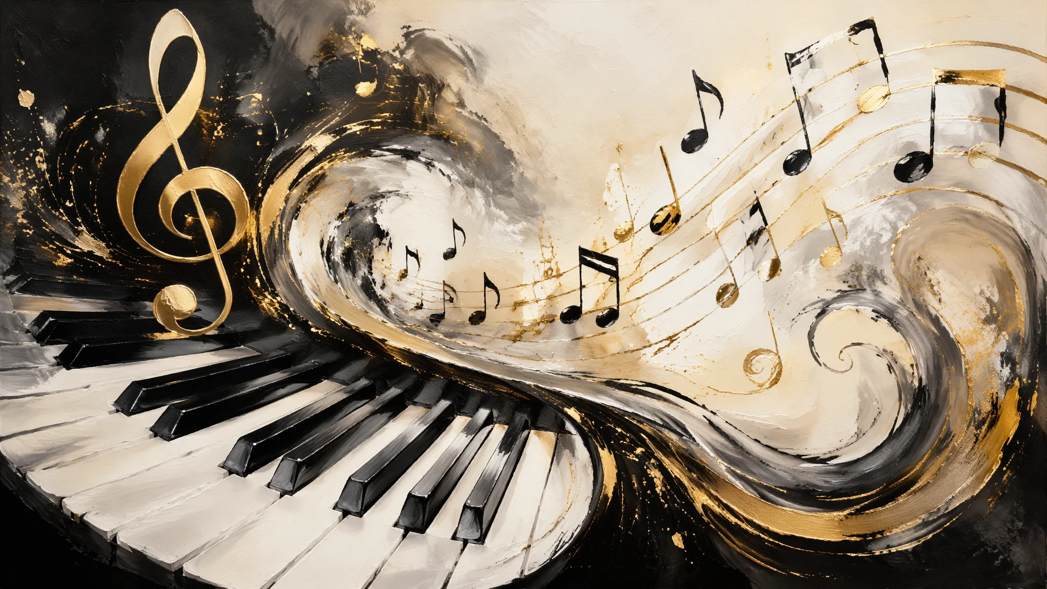 AI绘画歌曲钢琴怎么画？音乐主题的提示词