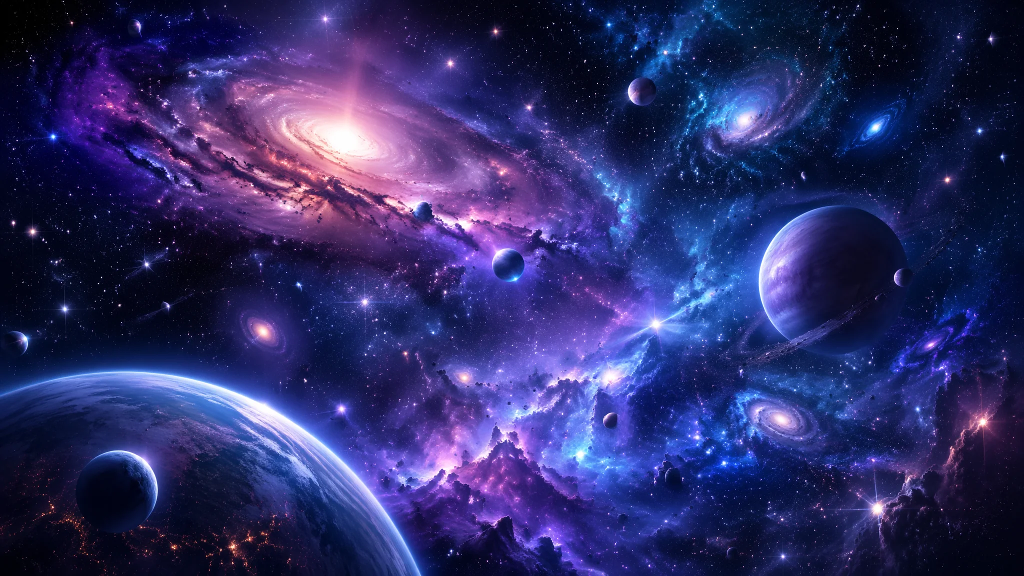 AI绘画星空宇宙怎么画？宇宙场景的提示词法