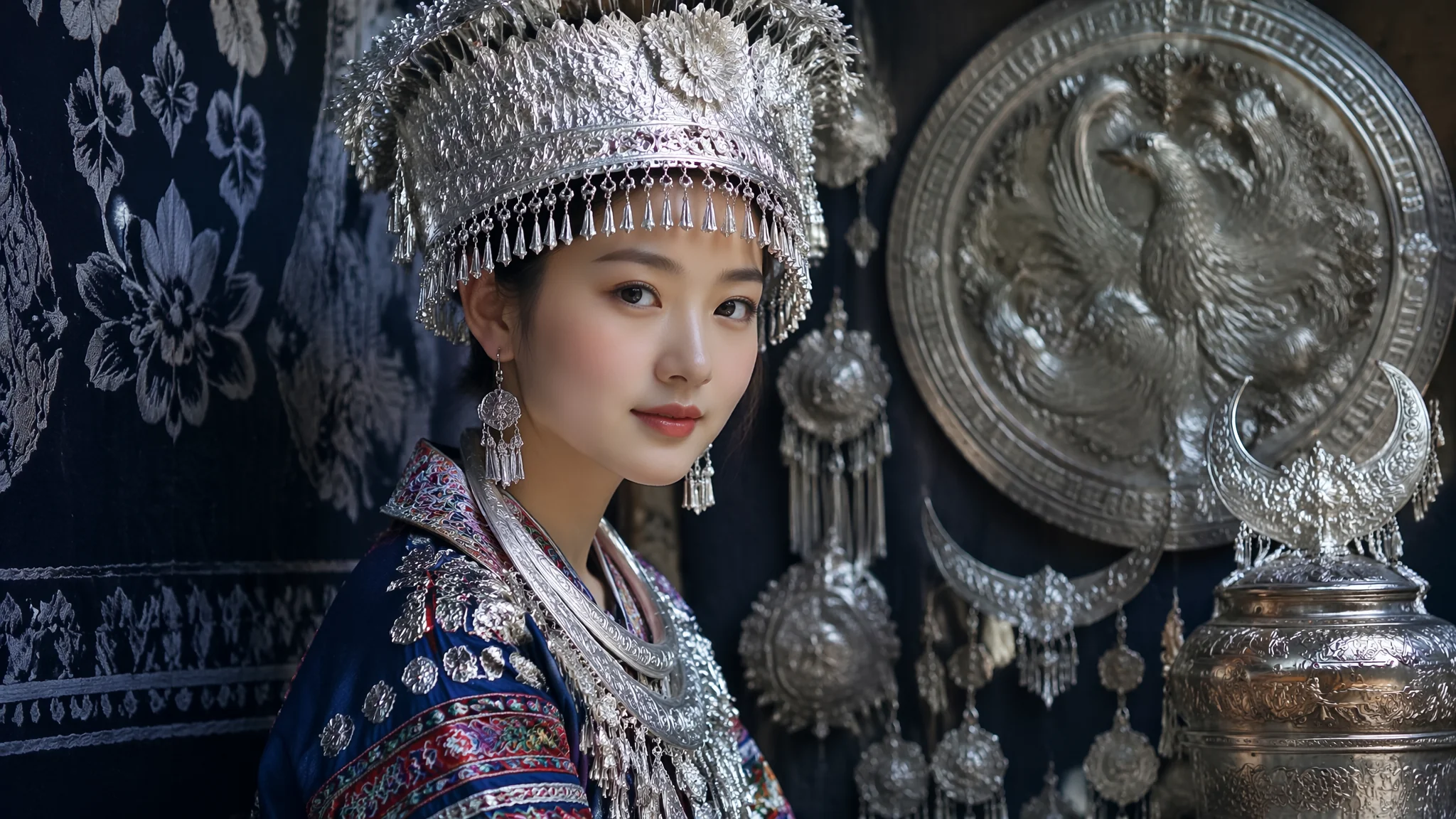 AI绘画苗族少女怎么画？民族服饰的提示词法